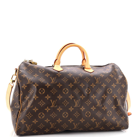 Louis Vuitton Speedy Bandouliere Bag Canvas Monogram Travel Bag Canvas 403033185