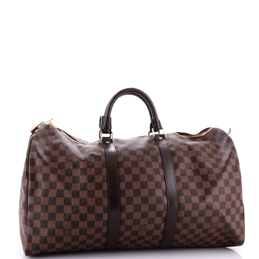 Louis Vuitton Keepall Bag Damier Travel Bag