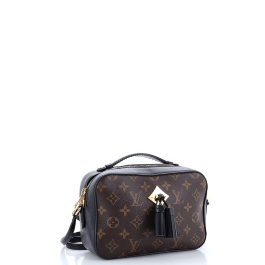 Louis Vuitton Saintonge Handbag With Leather Canvas Travel Bag Leather 30341515
