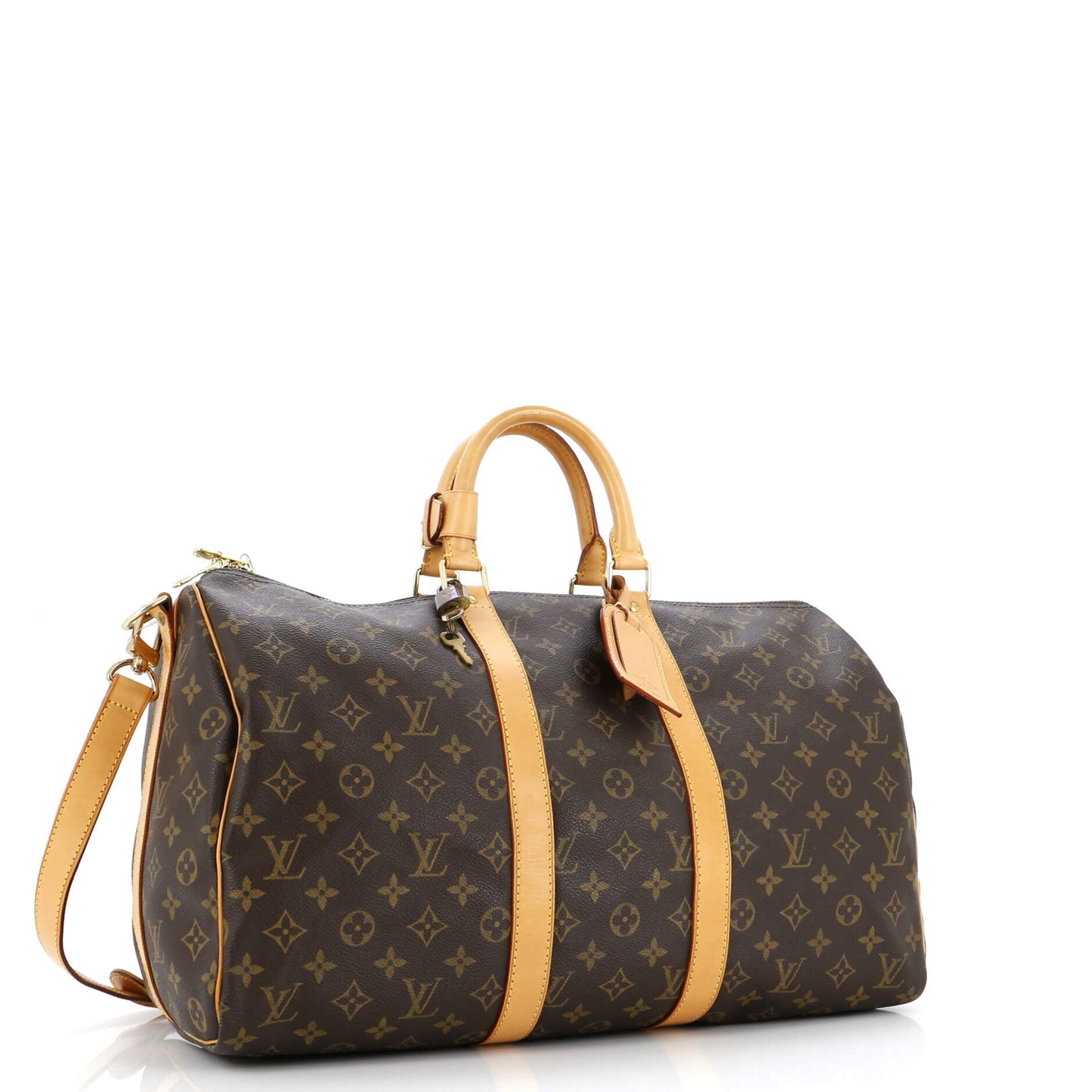 Louis Vuitton Keepall Bandouliere Bag Canvas Monogram Travel Bag Canvas 4530341538