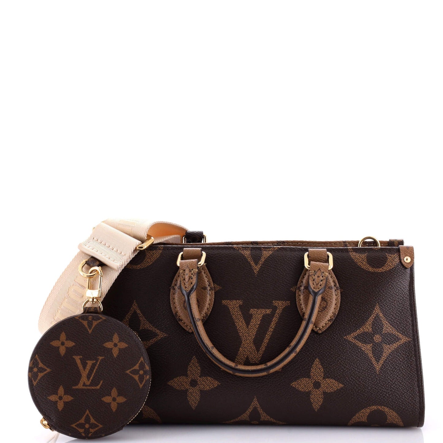 Louis Vuitton Onthego Tote Reverse Giant East West Monogram Shoulder Bag