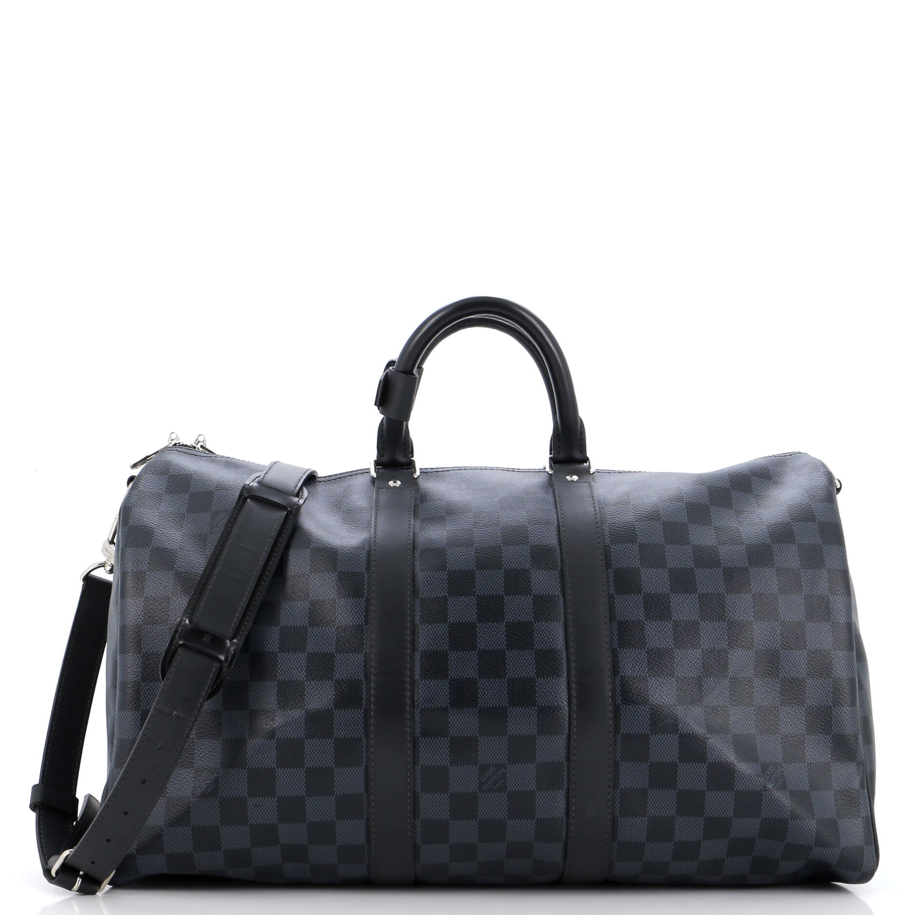 Louis Vuitton Keepall Bandouliere Bag Damier Cobalt Travel Bag