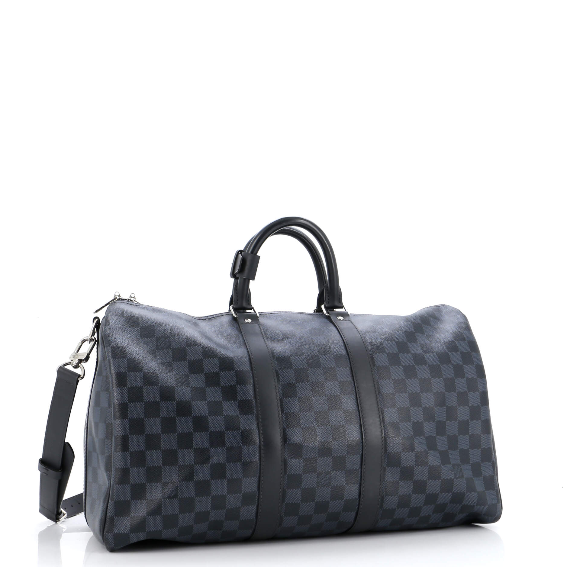 Louis Vuitton Keepall Bandouliere Bag Damier Cobalt Travel Bag