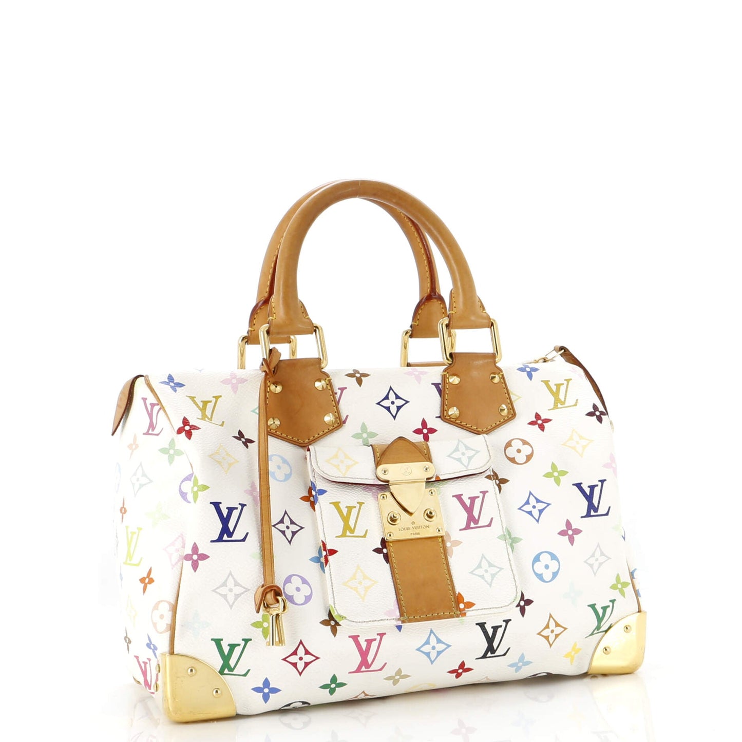 Louis Vuitton Speedy Handbag Multicolor Monogram Travel Bag Multicolor 303034721