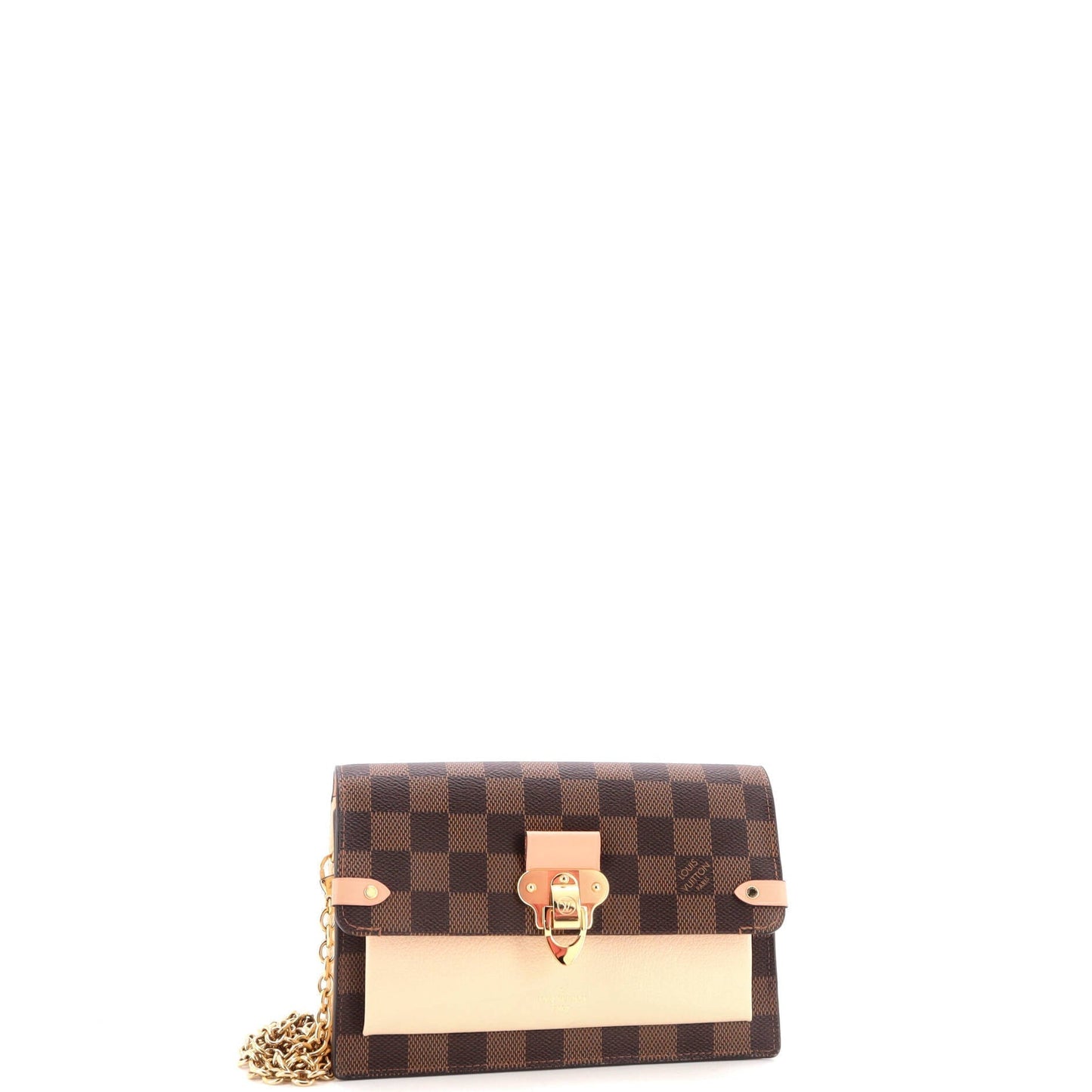 Louis Vuitton Vavin Wallet Nm Damier With Handbag Leather Chain Travel Bag