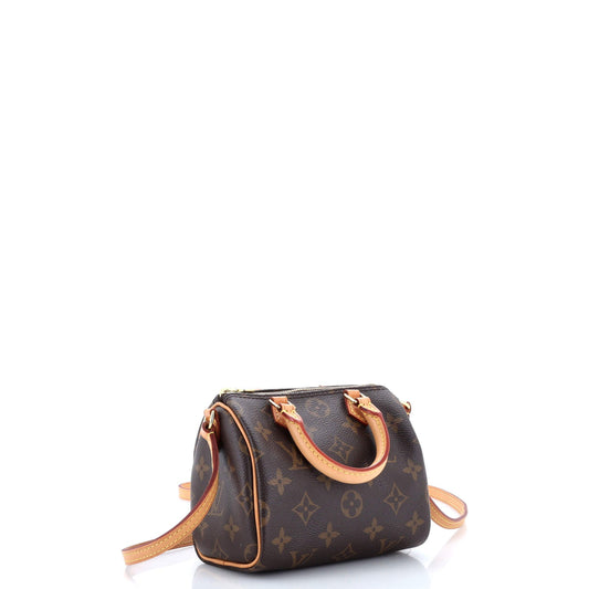 Louis Vuitton Speedy Bandouliere Nm Bag Nano Canvas Monogram Shoulder Bag Canvas Nano3035341
