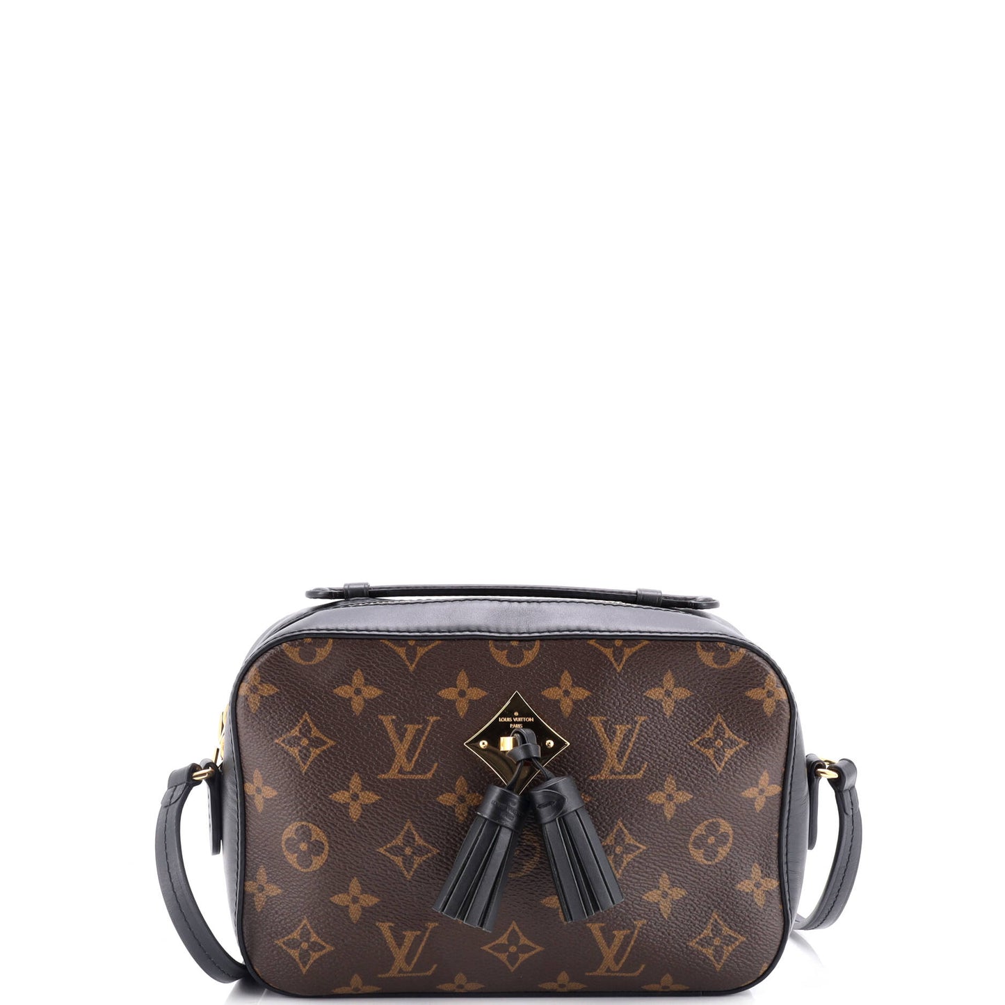 Louis Vuitton Saintonge Handbag With Leather Canvas Travel Bag
