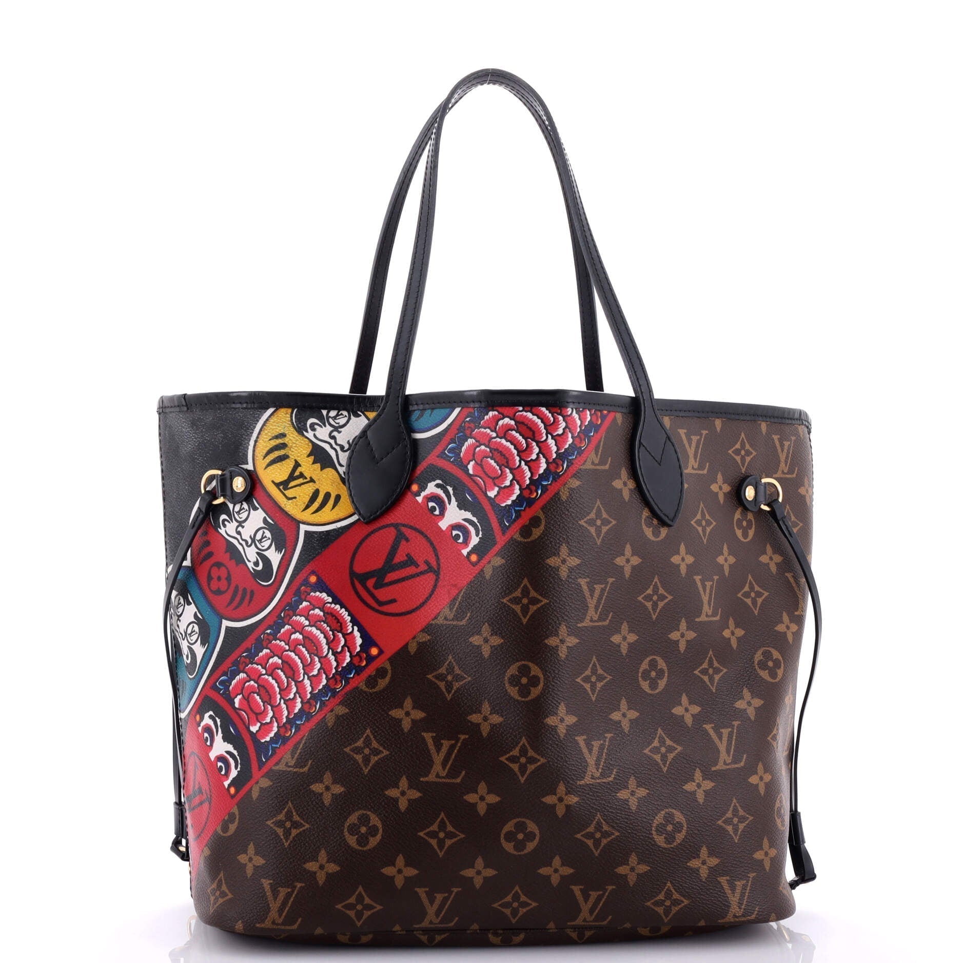 Louis Vuitton Neverfull Nm Tote Limited Edition Kabuki Mm Canvas Monogram Tote Bag
