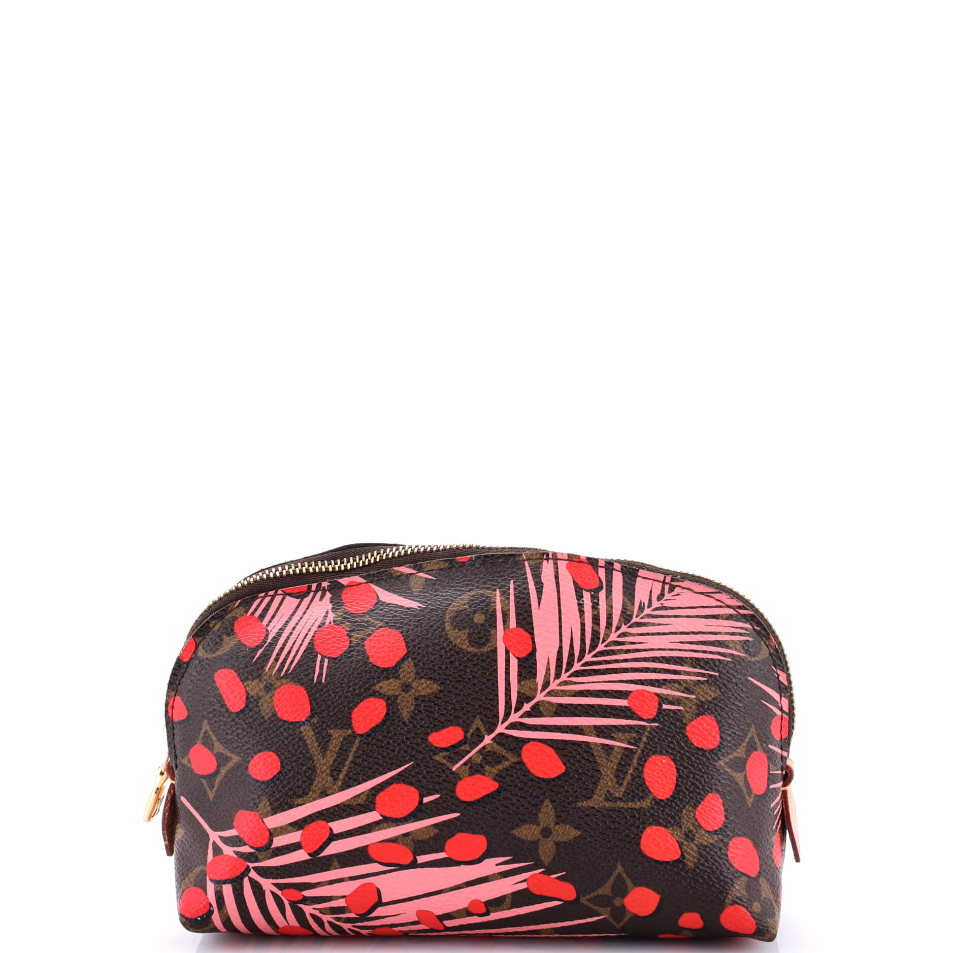 Louis Vuitton Cosmetic Pouch Limited Edition Jungle Dots Handbag Monogram Travel Bag