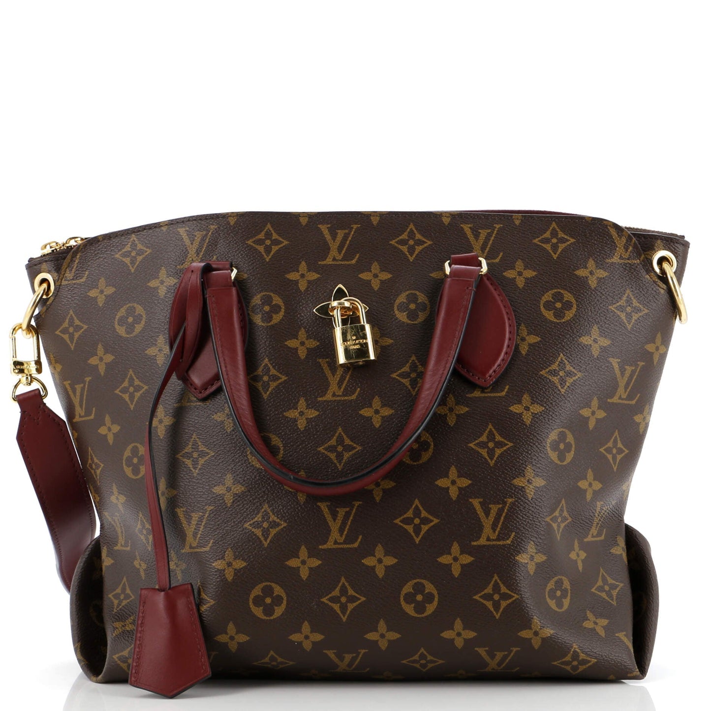Louis Vuitton Flower Zipped Tote Mm Canvas Monogram Shoulder Bag Canvas Mm30363511