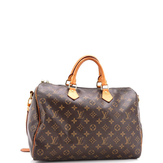 Louis Vuitton Speedy Bandouliere Bag Canvas Monogram Travel Bag Canvas 353036743