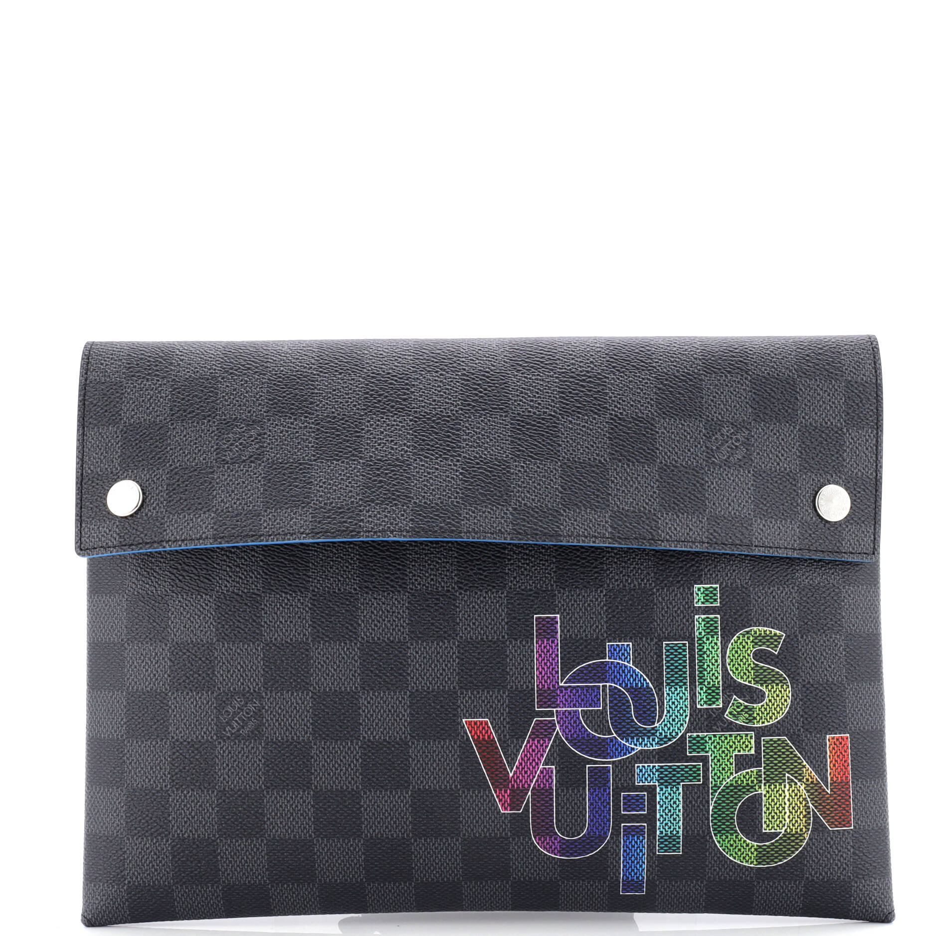 Louis Vuitton Pochette Alpha Triple Limited Edition Interlinked Damier Logo Clutch Bag