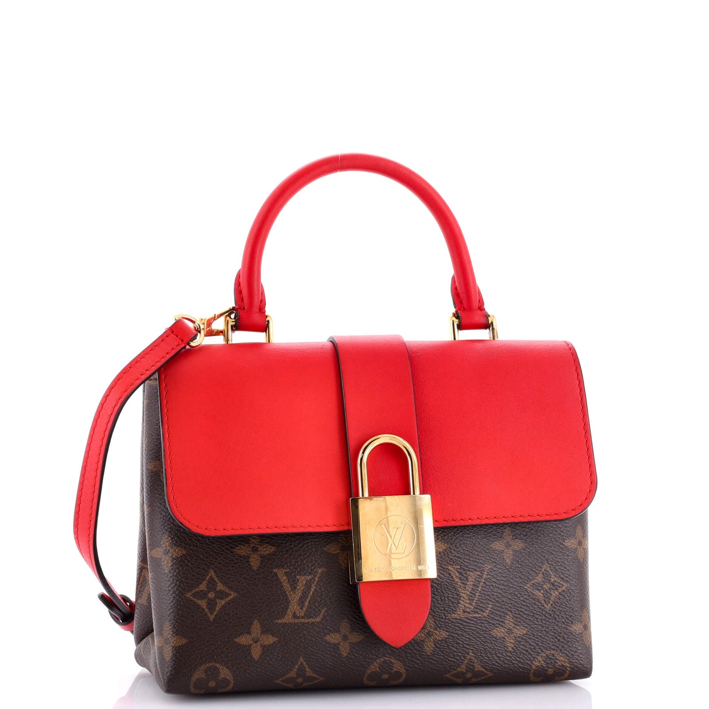 Louis Vuitton Locky Handbag With Bb Leather Canvas Travel Bag Leather Bb30377348