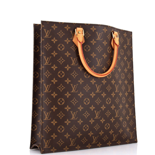 Louis Vuitton Sac Plat Bag Canvas Monogram Tote Bag Canvas 3037834