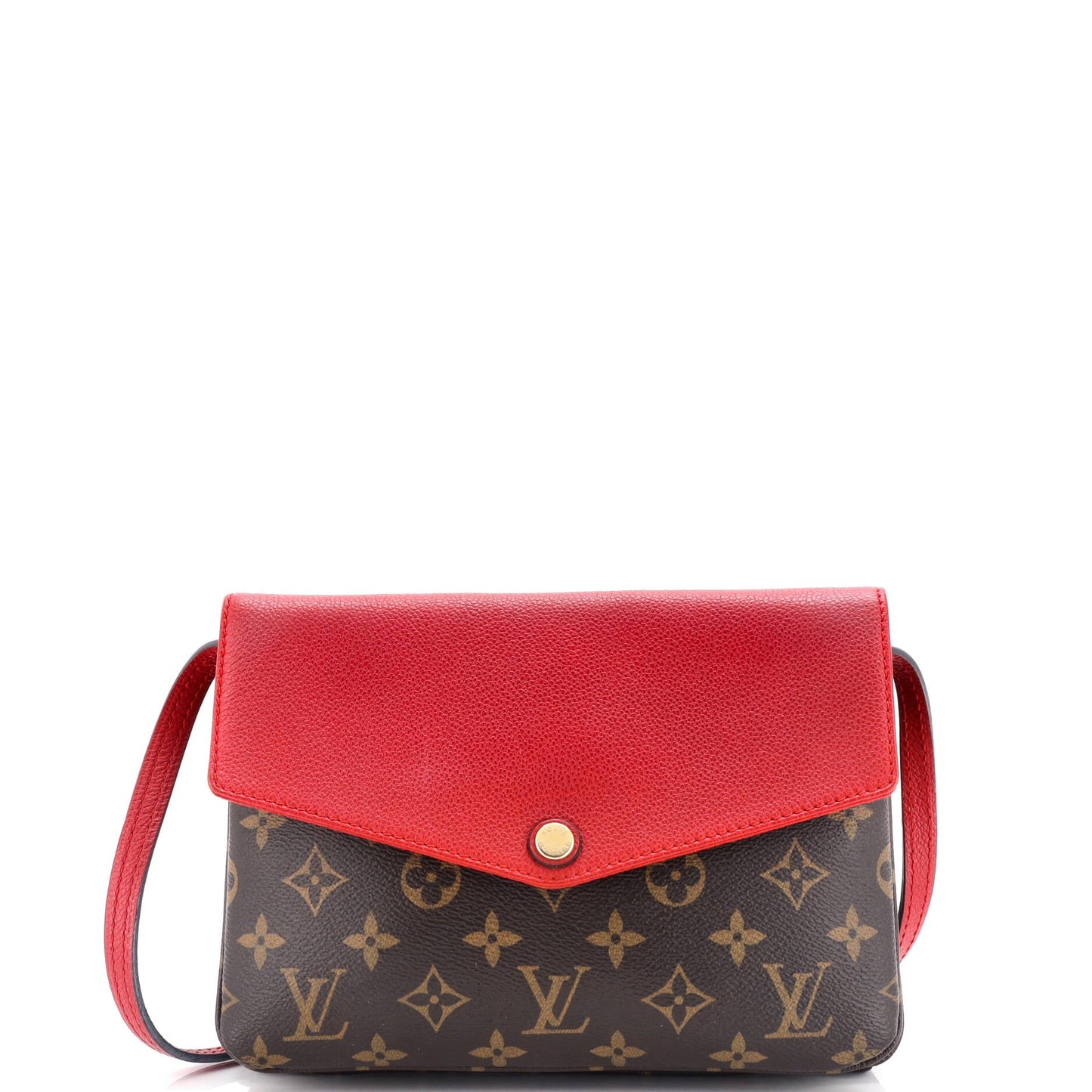 Louis Vuitton Twice Handbag Canvas Monogram Travel Bag