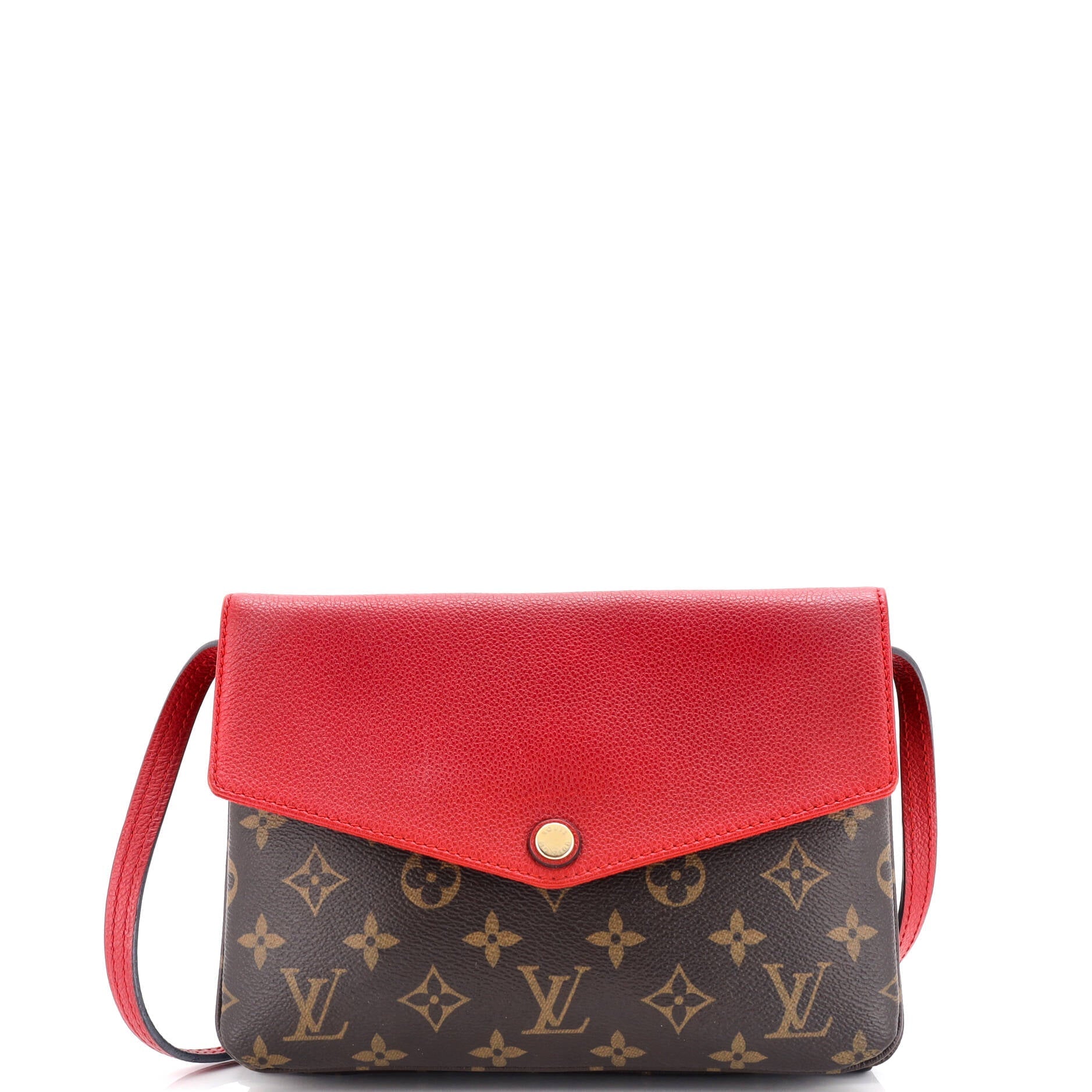 Louis Vuitton Twice Handbag Canvas Monogram Travel Bag