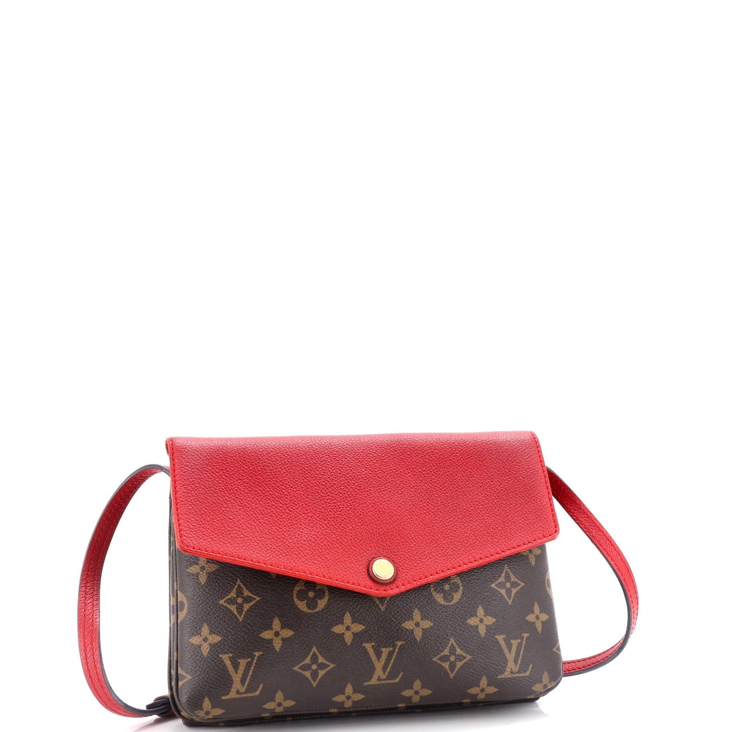 Louis Vuitton Twice Handbag Canvas Monogram Travel Bag