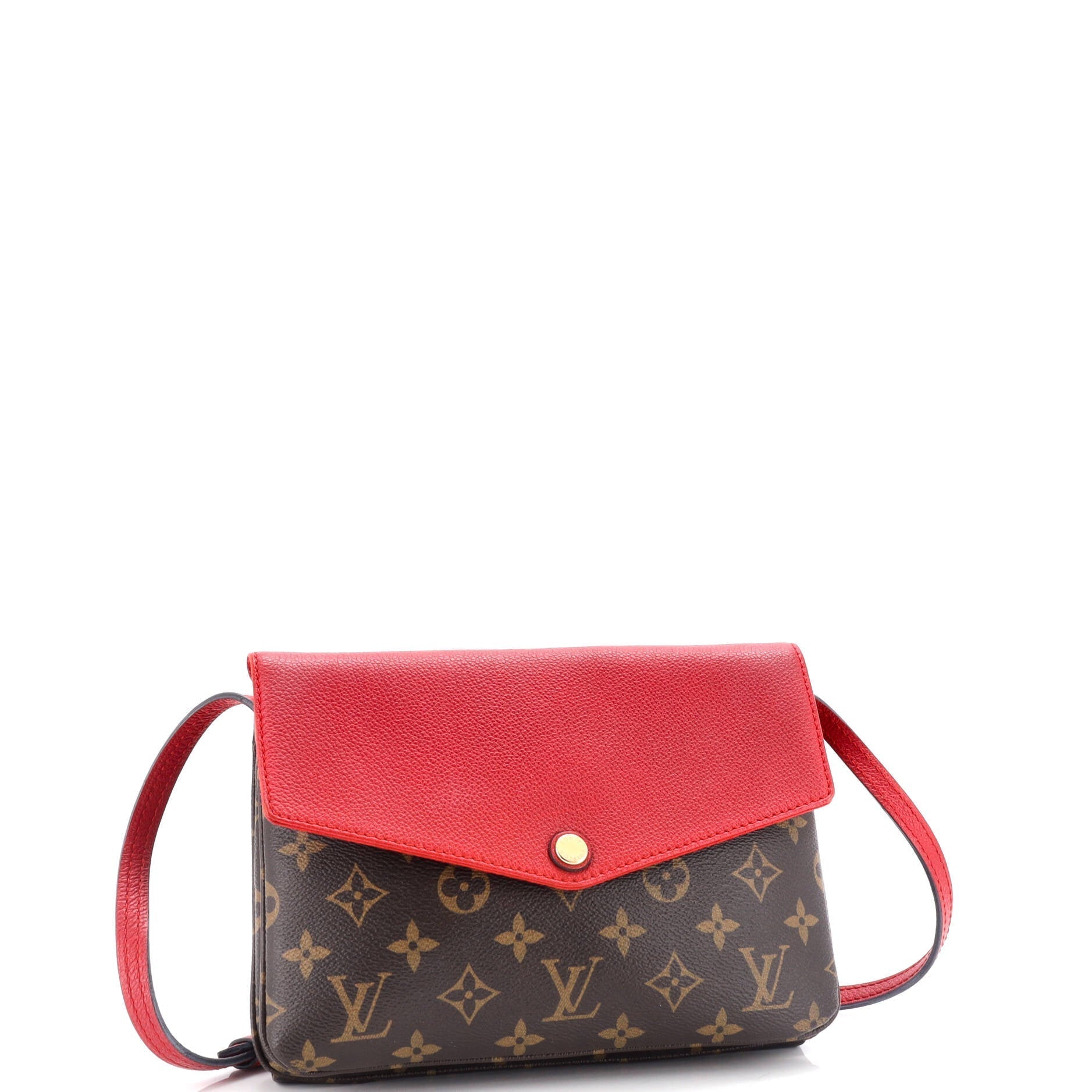 Louis Vuitton Twice Handbag Canvas Monogram Travel Bag