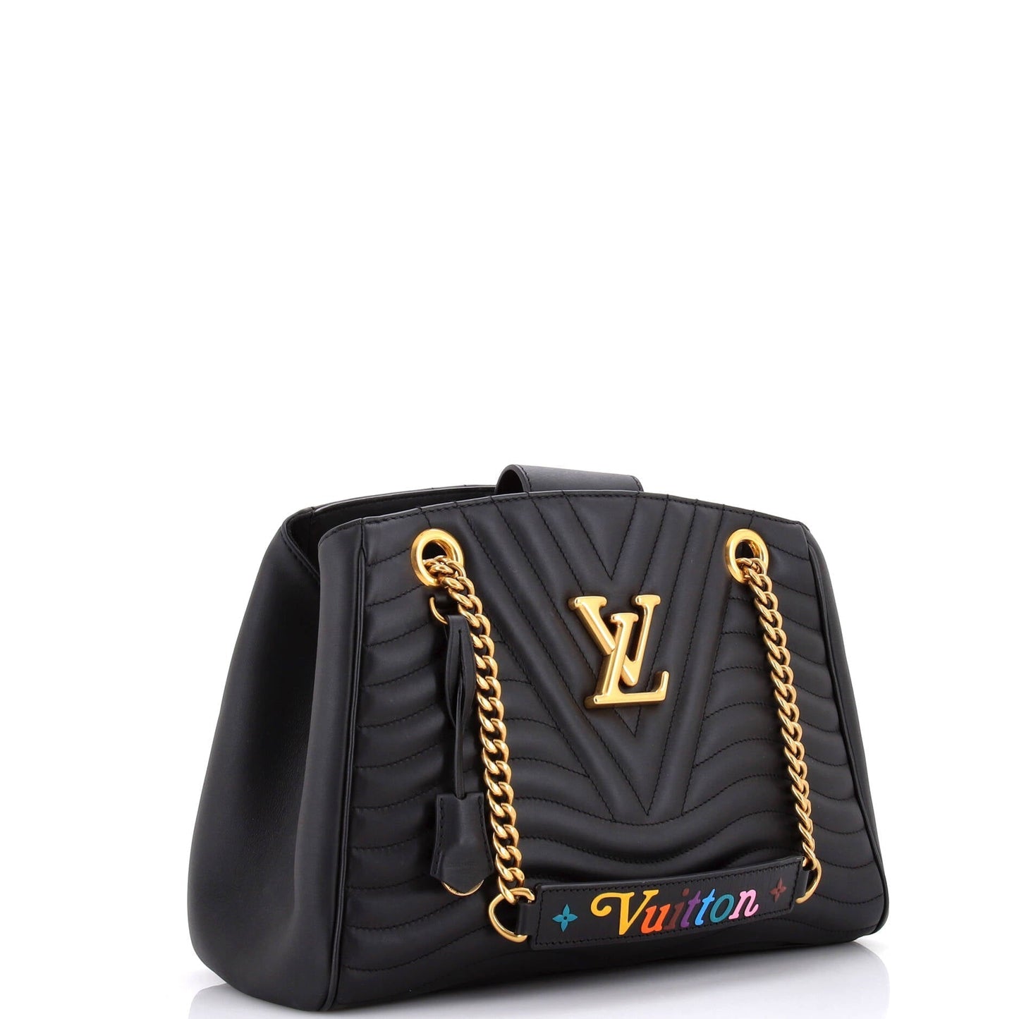 Louis Vuitton New Wave Tote Leather Quilted Shoulder Bag