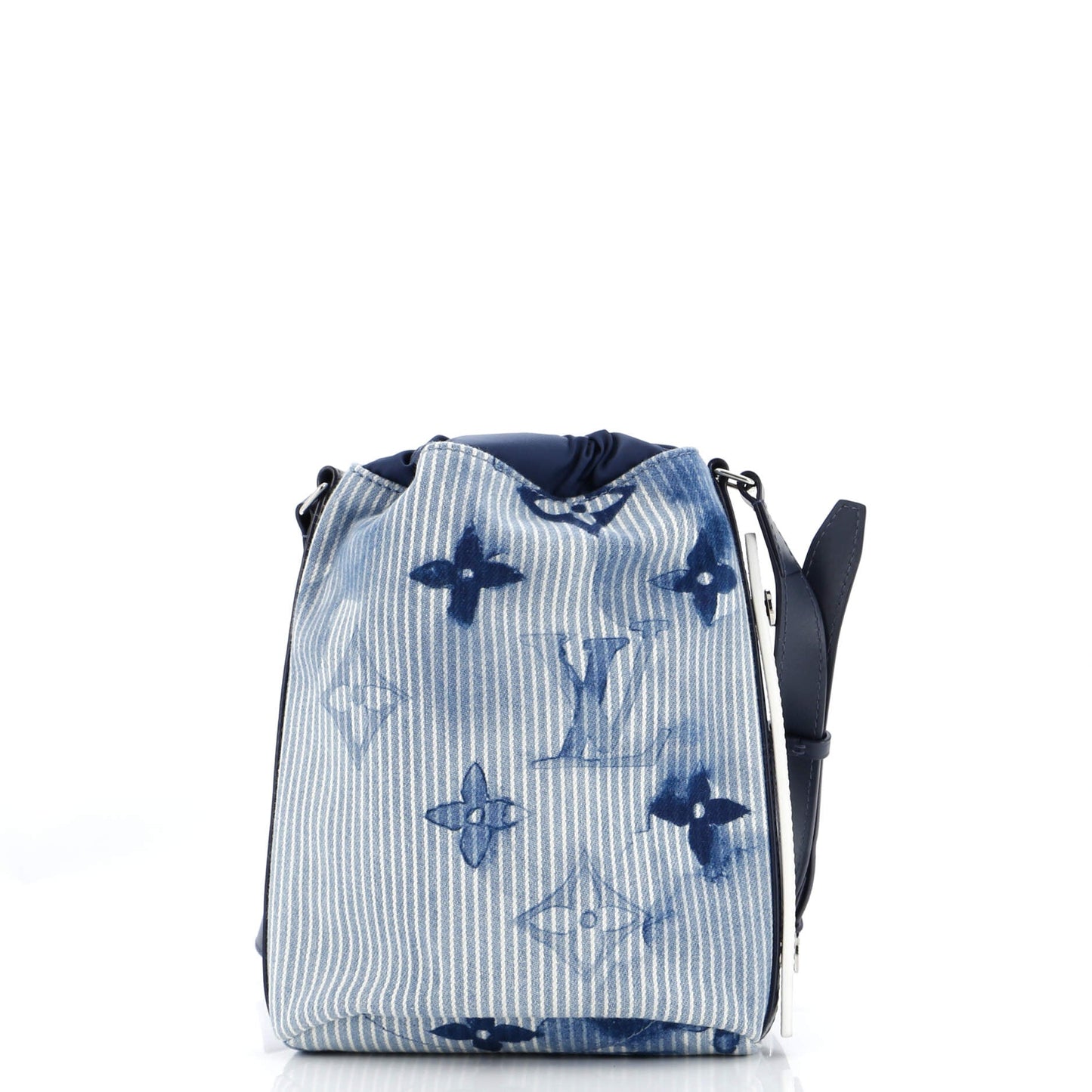 Louis Vuitton Sac Marin Bag Limited Edition Watercolor Stripes Denim Monogram Bucket Bag