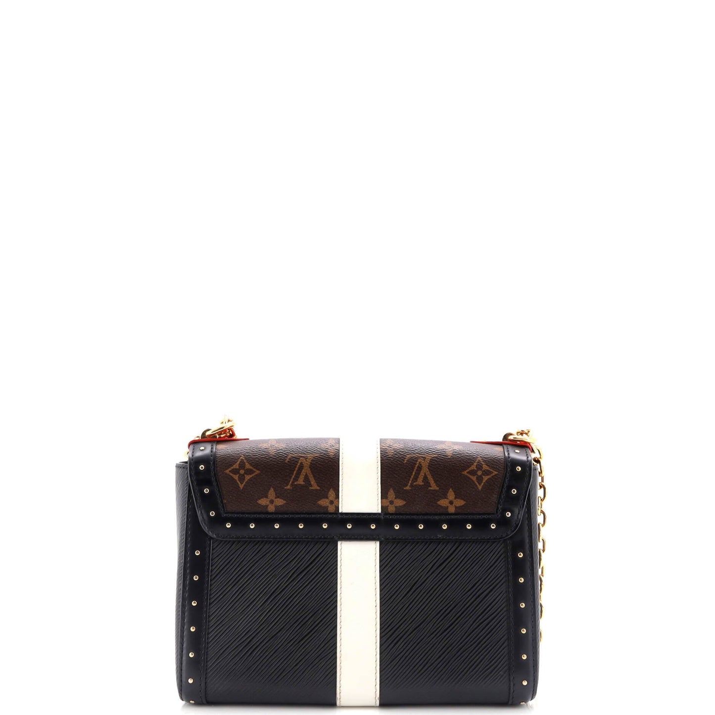 Louis Vuitton Twist Handbag Studded Epi And Mm Leather Canvas Shoulder Bag
