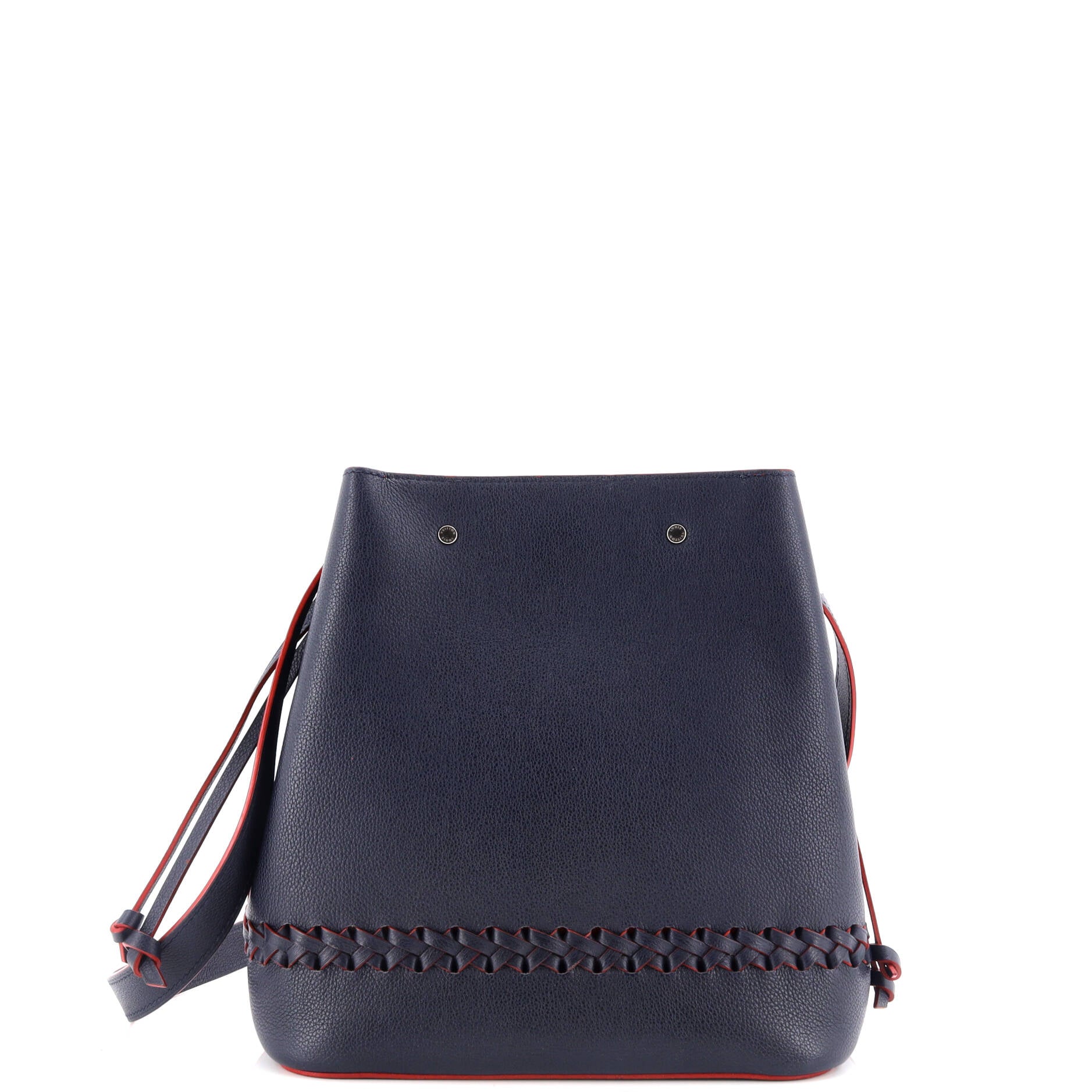 Louis Vuitton Lockme Bag Braided Leather Bucket Bucket Bag