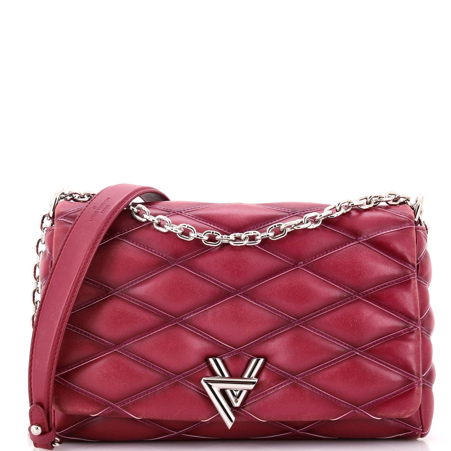 Louis Vuitton Go Handbag Malletage Mm Leather Shoulder Bag
