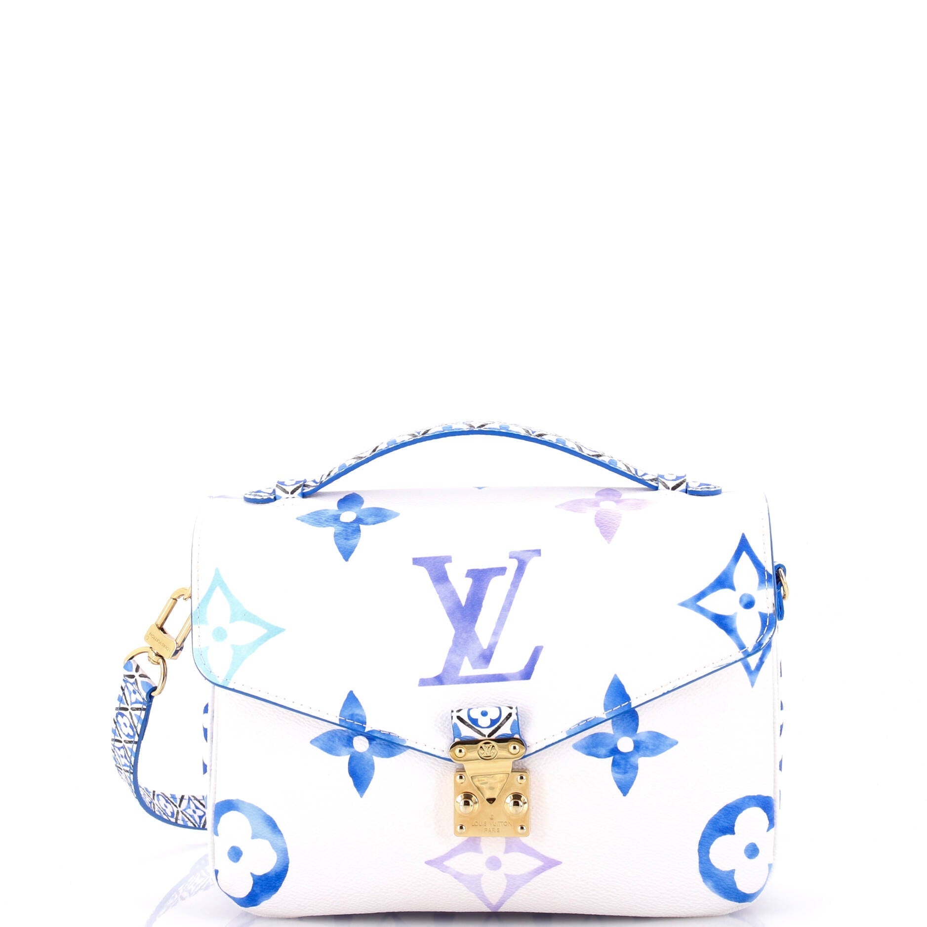 Louis Vuitton Pochette Metis By The Pool Watercolor Giant Monogram Travel Bag