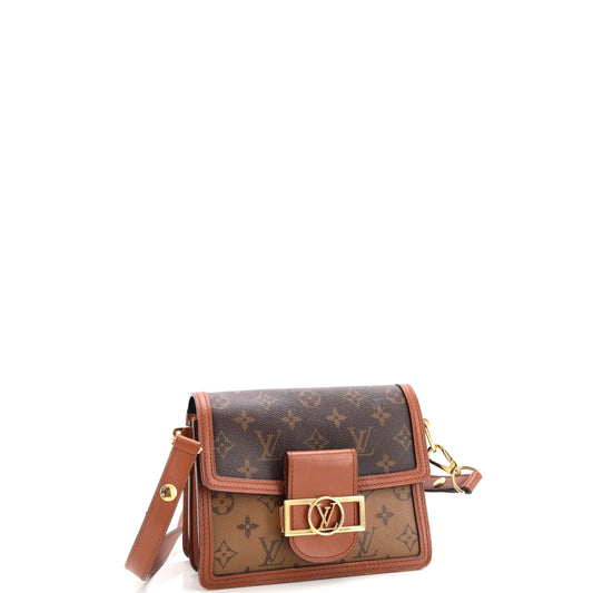 Louis Vuitton Dauphine Shoulder Bag Reverse Canvas Monogram