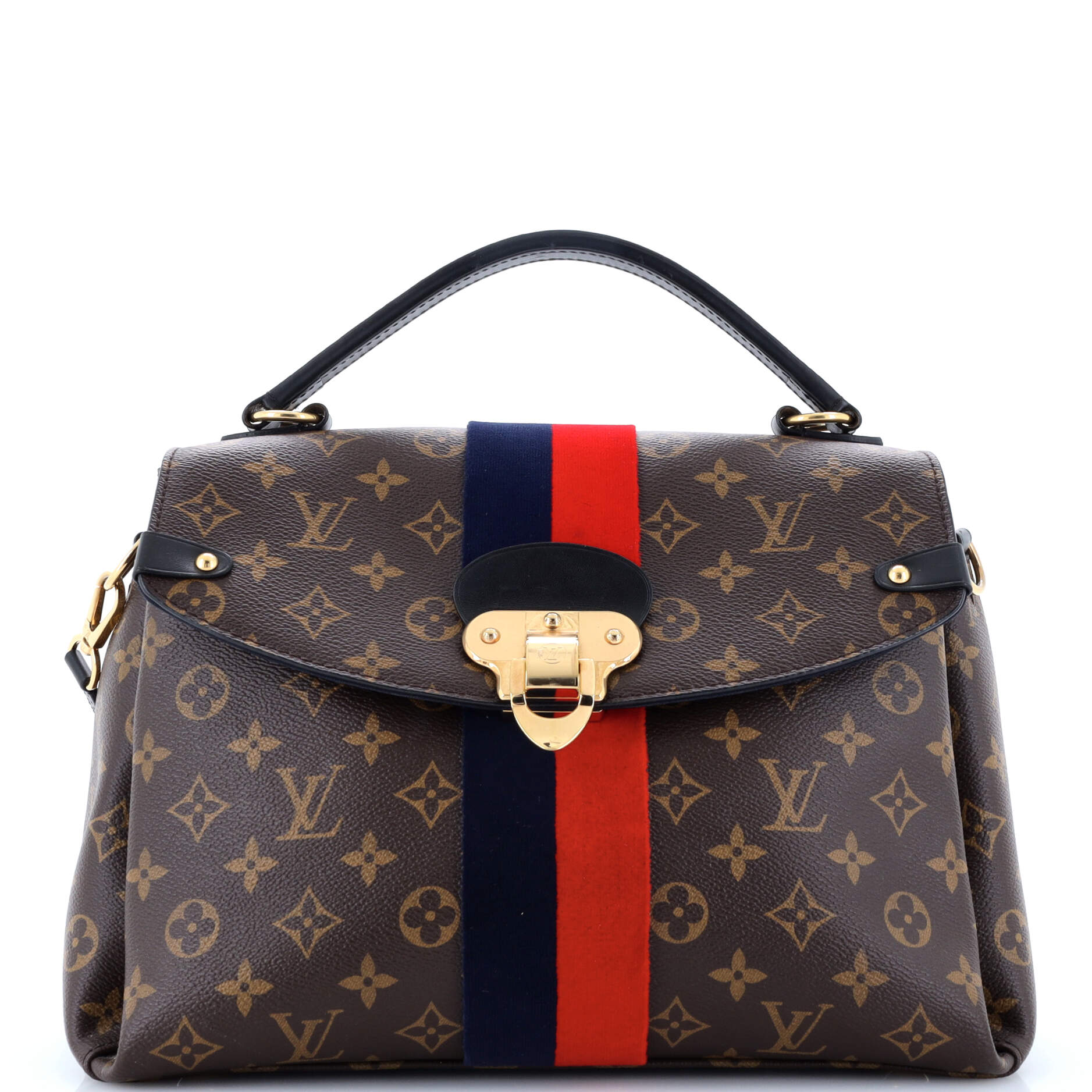 Louis Vuitton Georges Handbag Mm Canvas Monogram Travel Bag