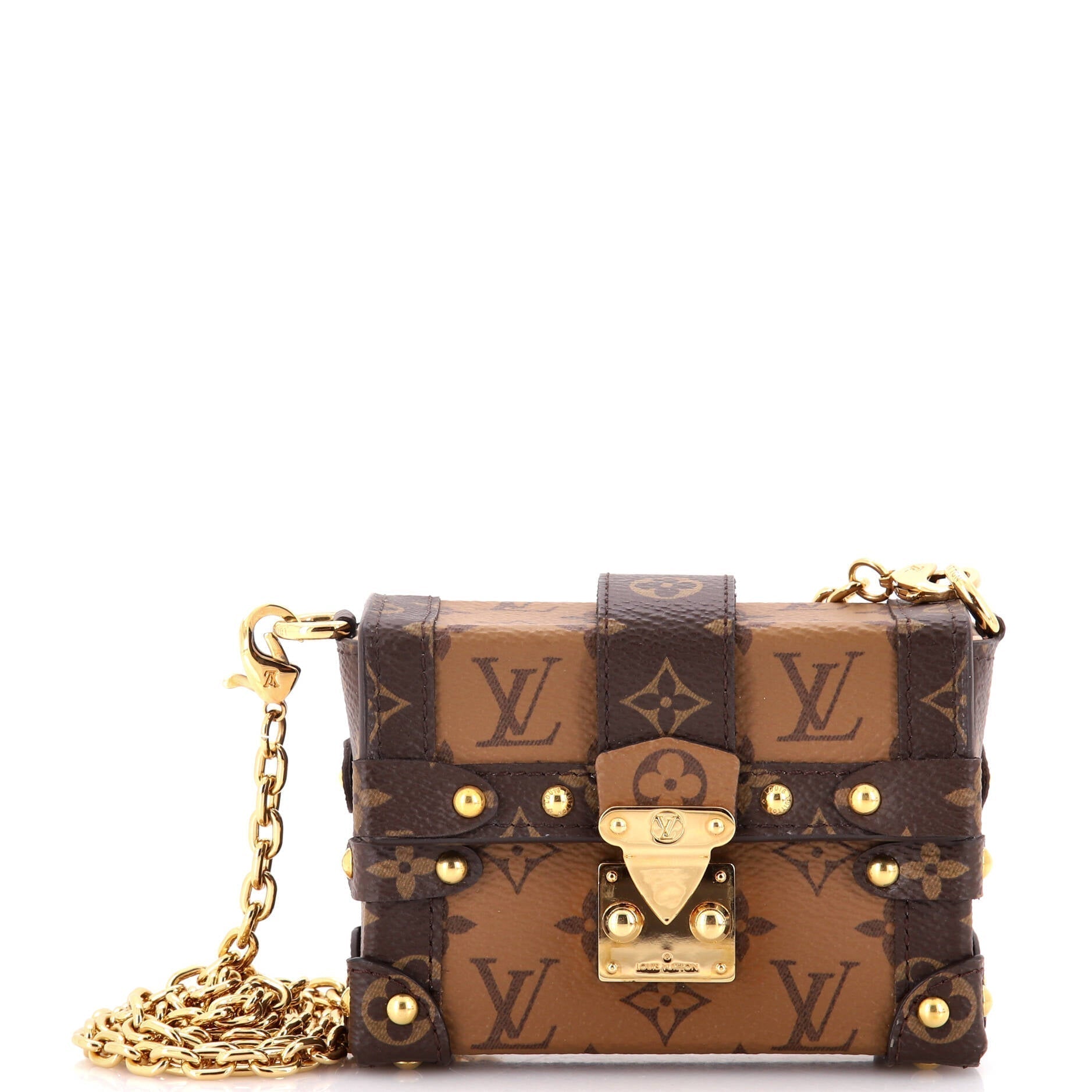 Louis Vuitton Essential Trunk Nm Reverse Clutch Bag Canvas Monogram