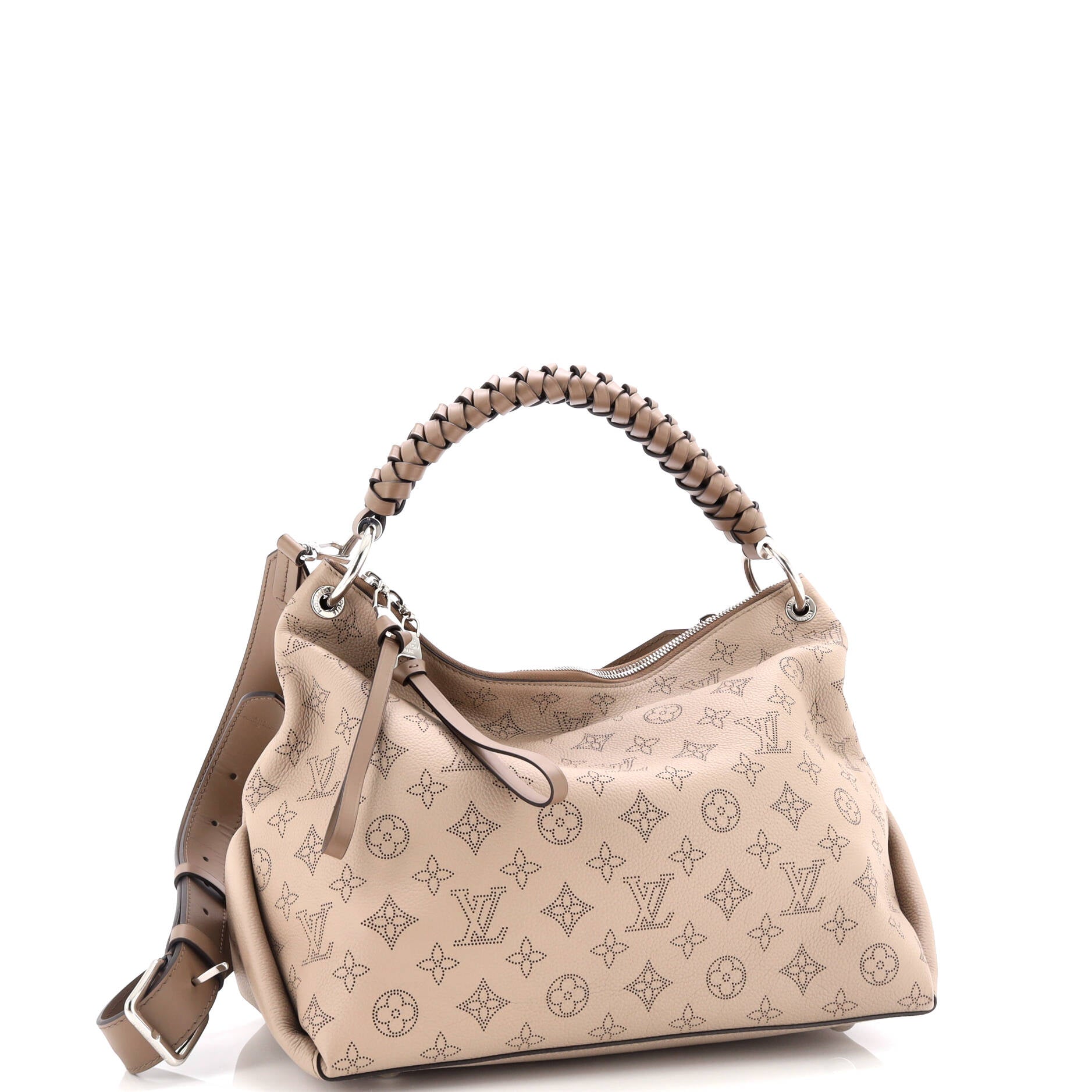 Louis Vuitton Braided Handle Beaubourg Hobo Mahina Mm Leather Travel Bag