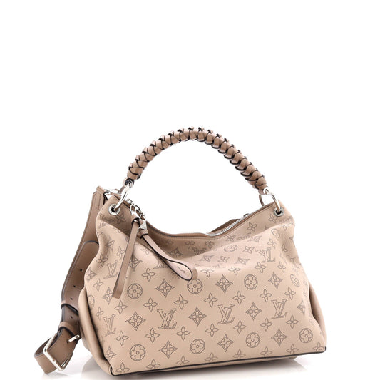 Louis Vuitton Braided Handle Beaubourg Hobo Mahina Mm Leather Travel Bag