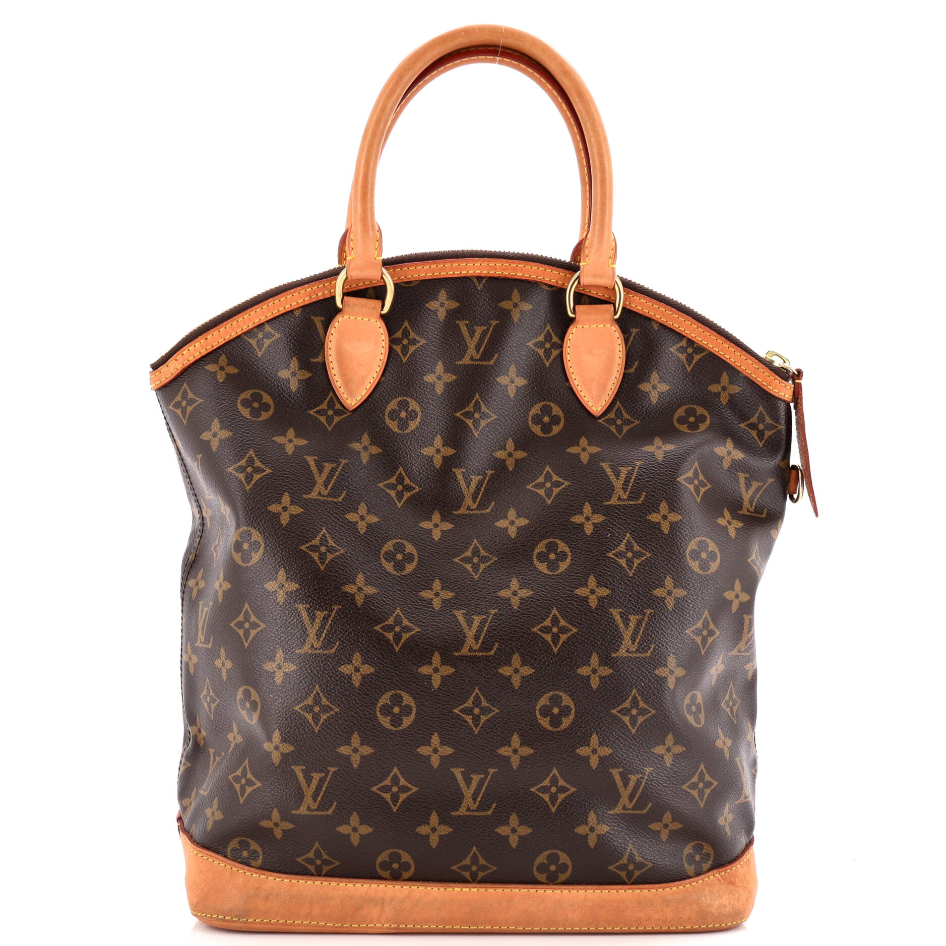 Louis Vuitton Lockit Handbag Vertical Canvas Monogram Travel Bag