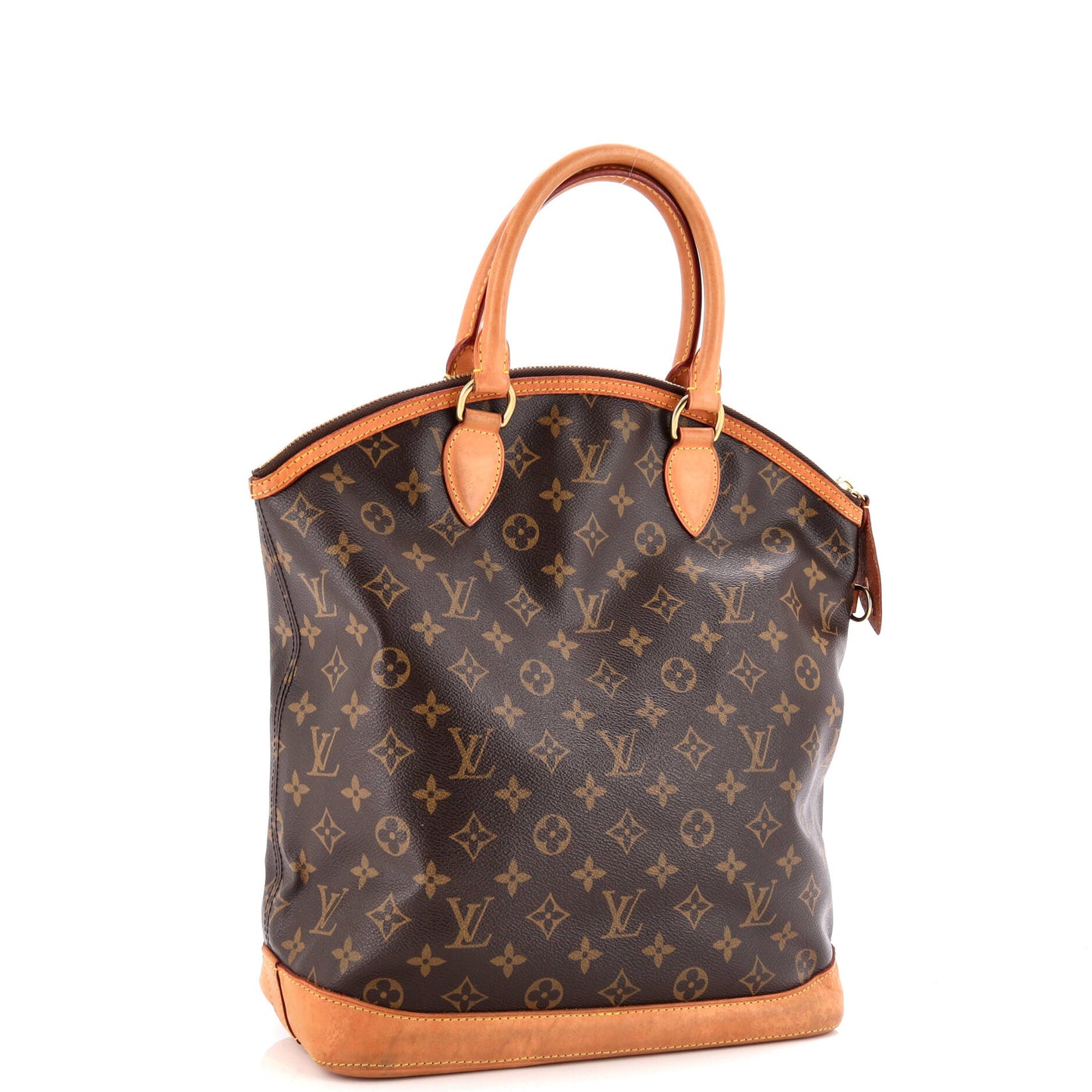 Louis Vuitton Lockit Handbag Vertical Canvas Monogram Travel Bag
