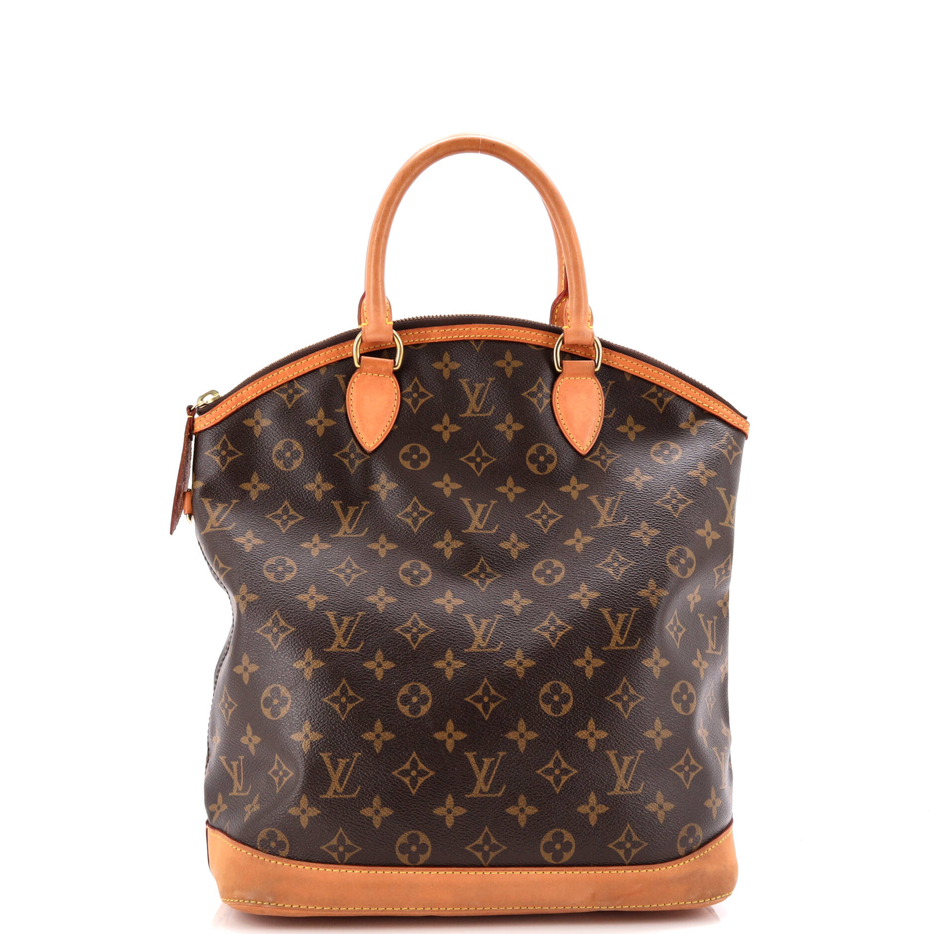Louis Vuitton Lockit Handbag Vertical Canvas Monogram Travel Bag