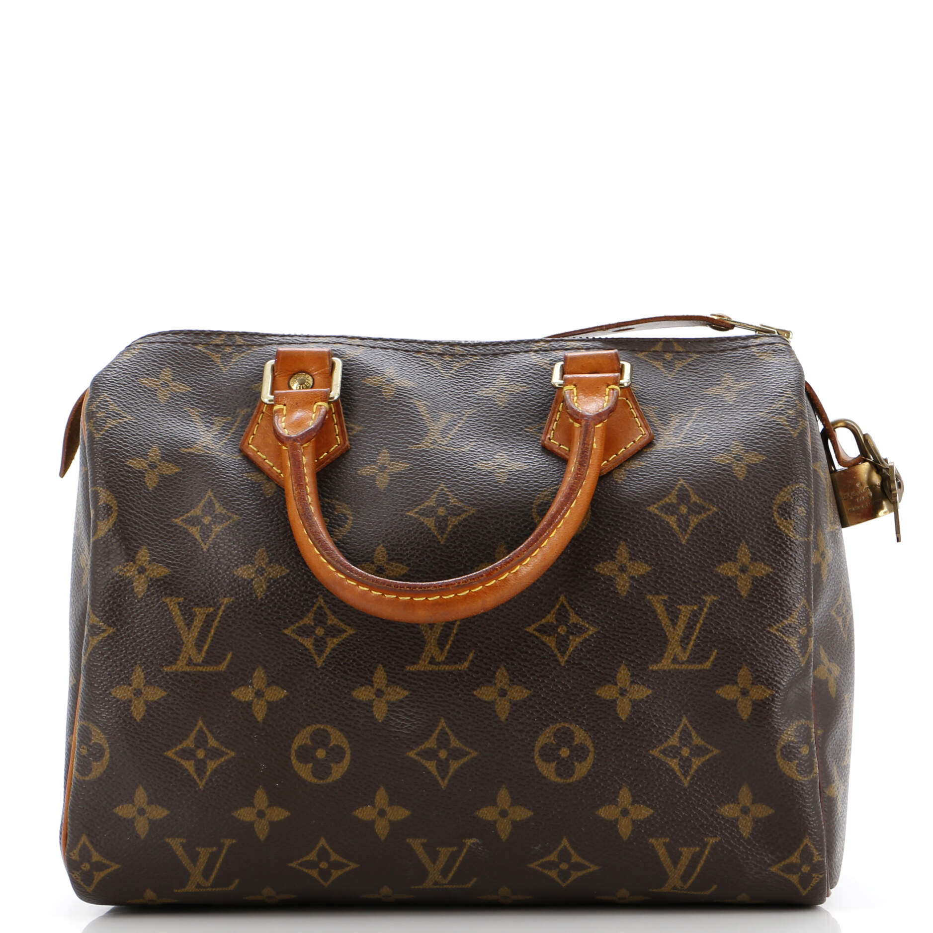 Louis Vuitton Speedy Handbag Canvas Monogram Travel Bag Canvas 253040904