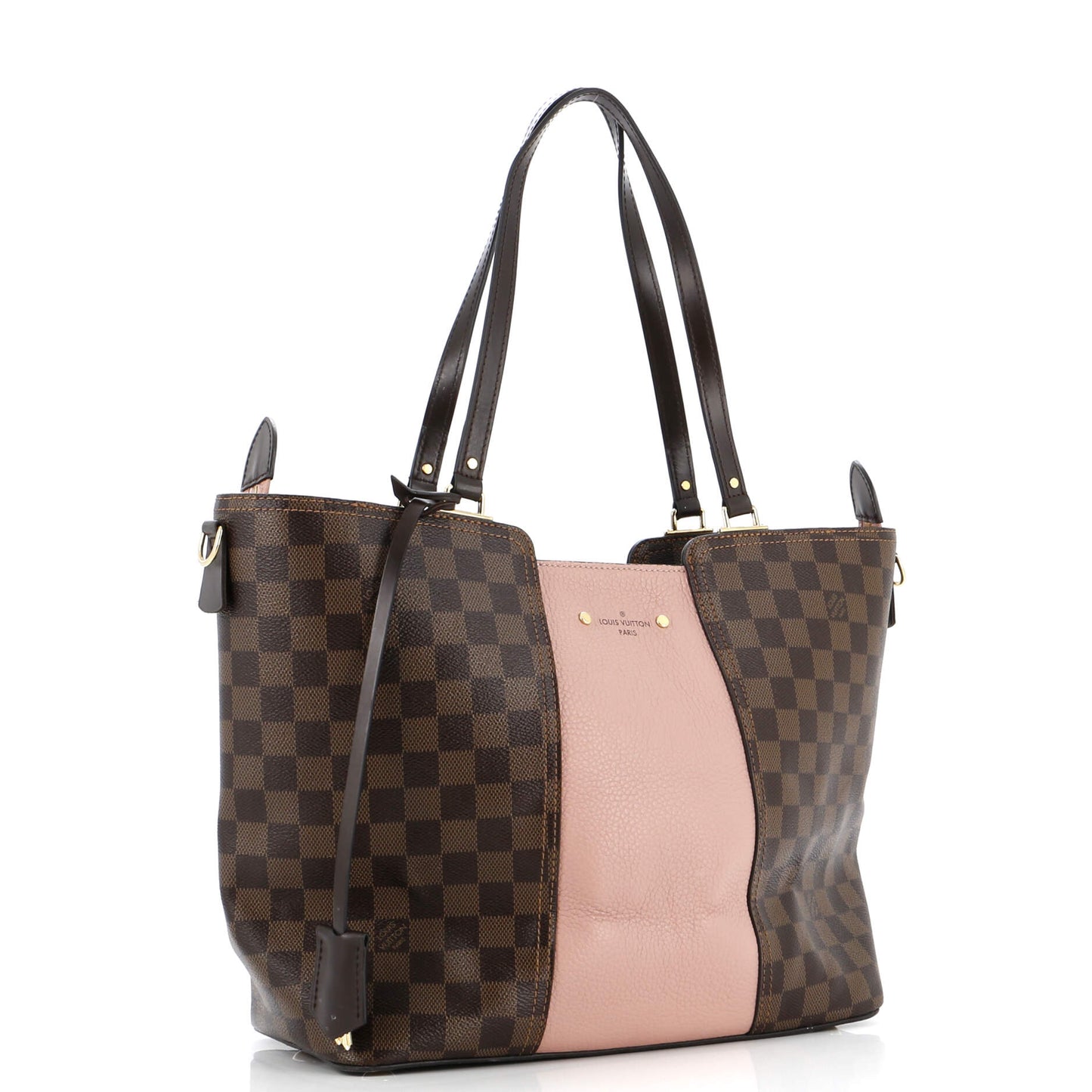 Louis Vuitton Jersey Handbag Damier With Leather Shoulder Bag