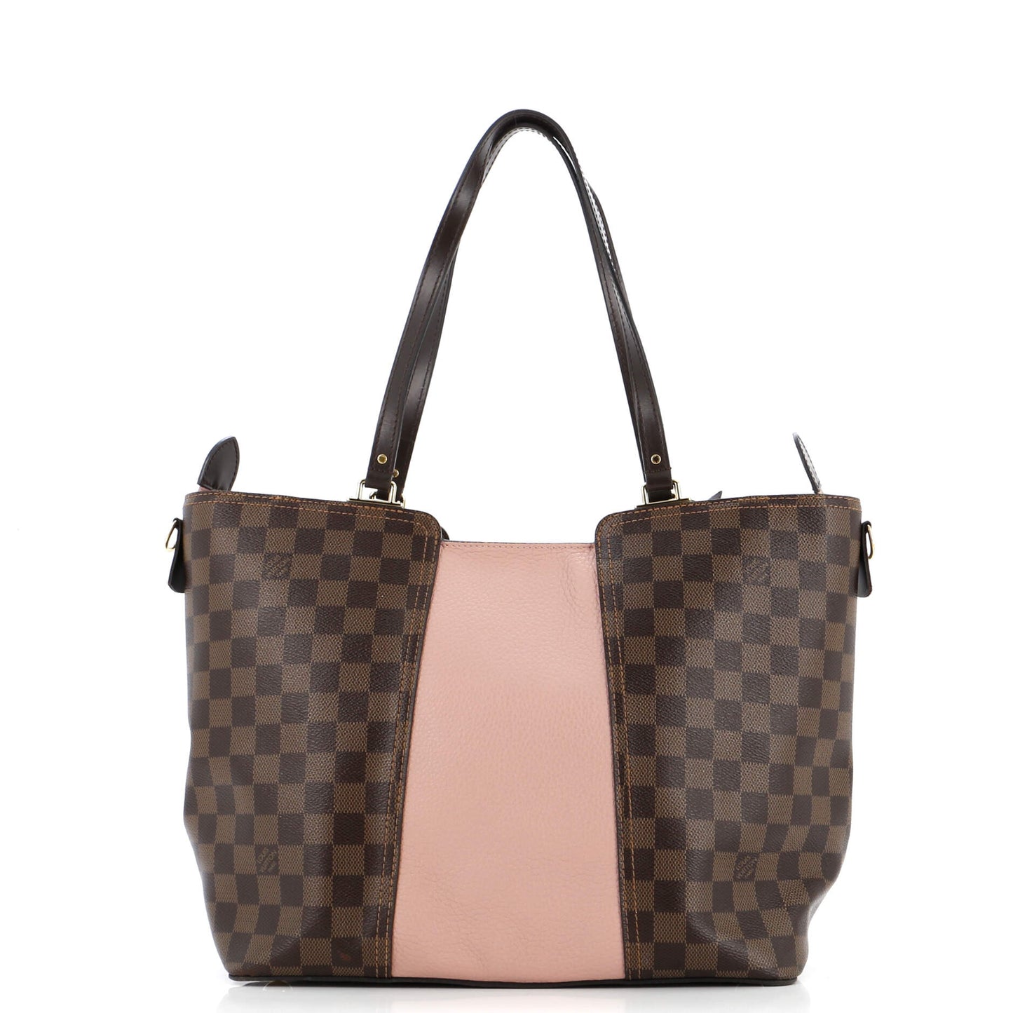 Louis Vuitton Jersey Handbag Damier With Leather Shoulder Bag