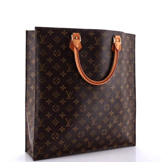 Louis Vuitton Sac Plat Bag Canvas Monogram Tote Bag Canvas 3041311