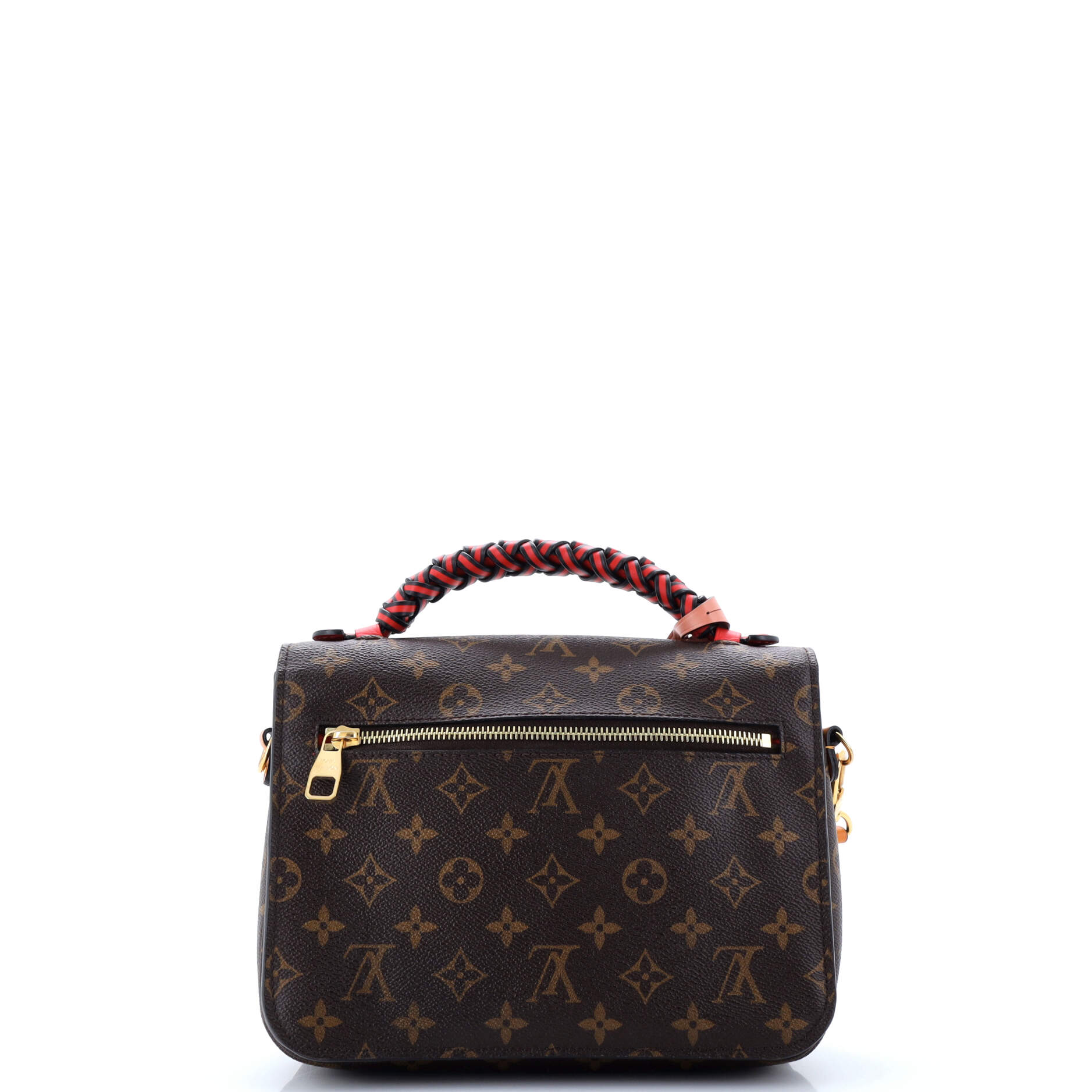 Louis Vuitton Braided Handle Pochette Metis Handbag Canvas Monogram Travel Bag Canvas 3041372