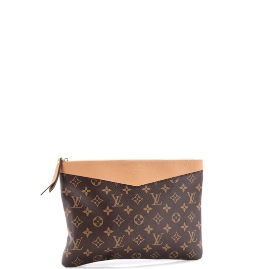 Louis Vuitton Daily Pouch Handbag Canvas Monogram Travel Bag