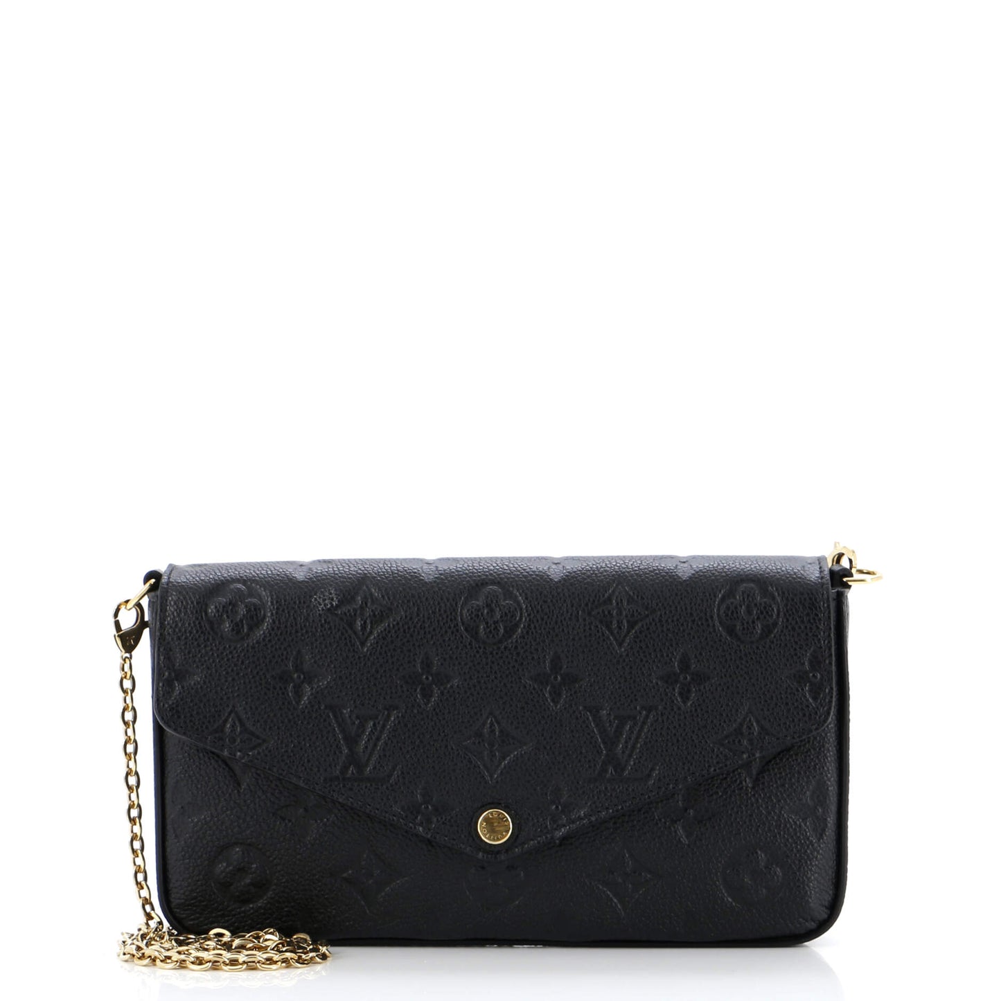 Louis Vuitton Felicie Pochette Empreinte Handbag Leather Monogram Travel Bag Leather 3041684