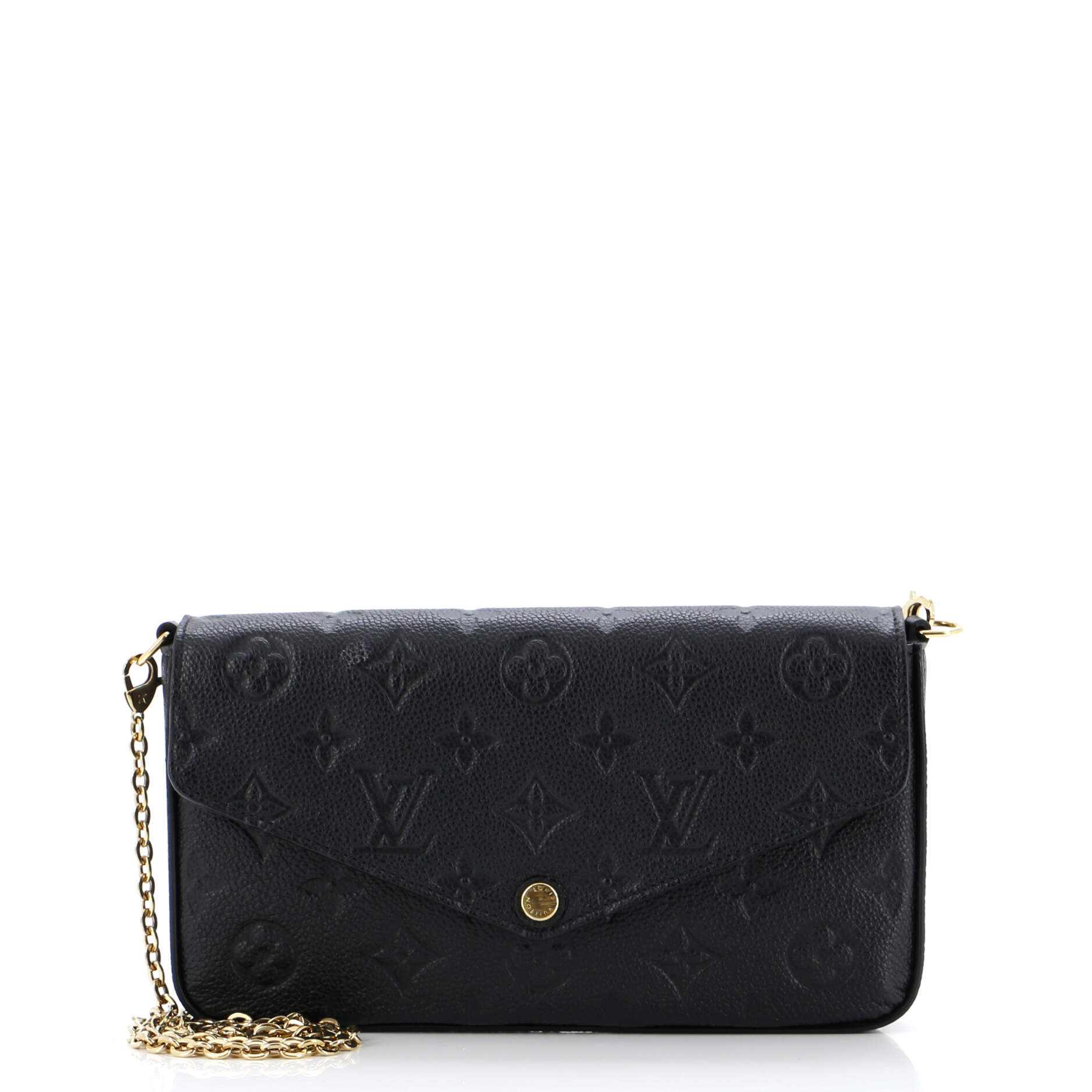 Louis Vuitton Felicie Pochette Empreinte Handbag Leather Monogram Travel Bag Leather 3041684