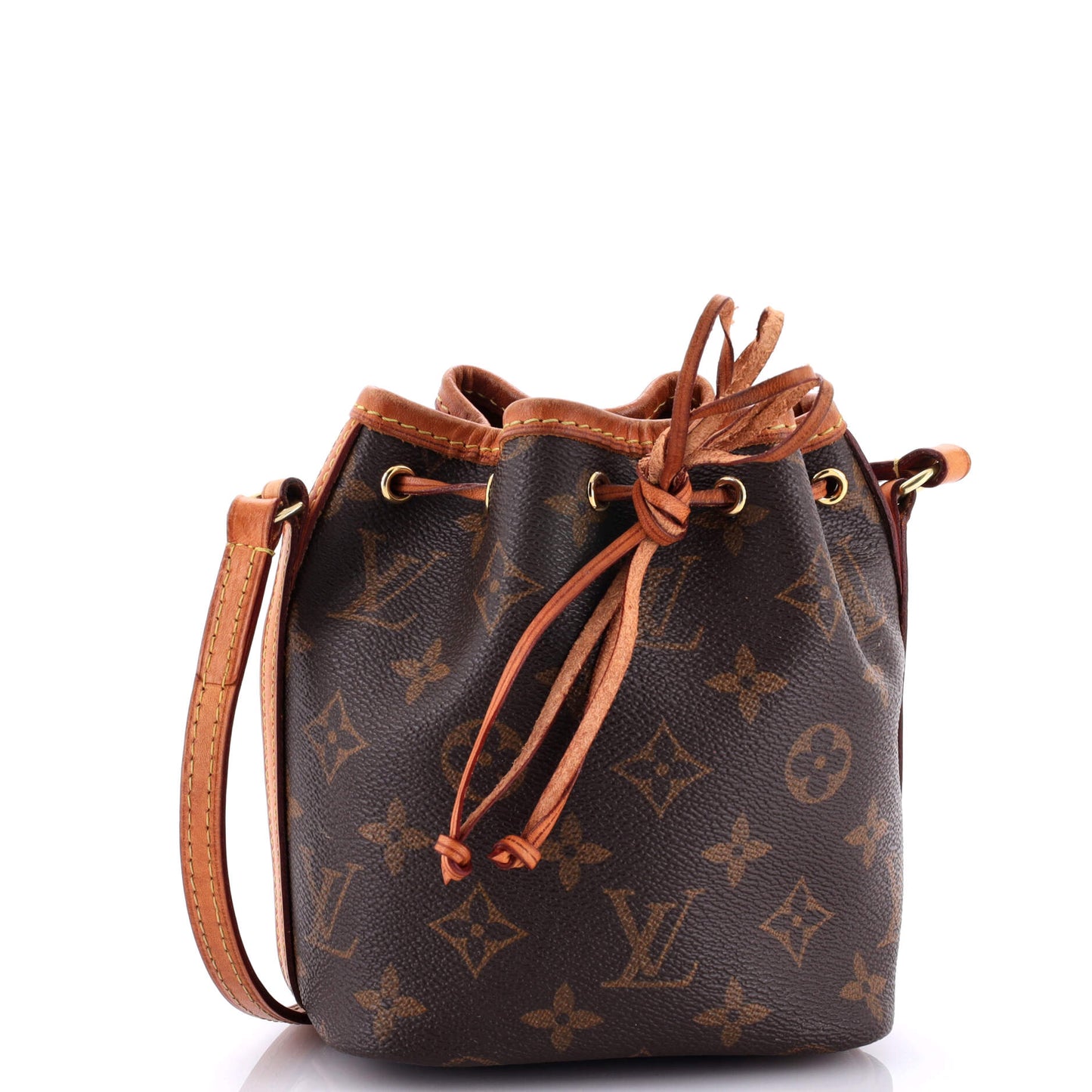 Louis Vuitton Noe Handbag Nano Canvas Monogram Bucket Bag Canvas Nano3041685
