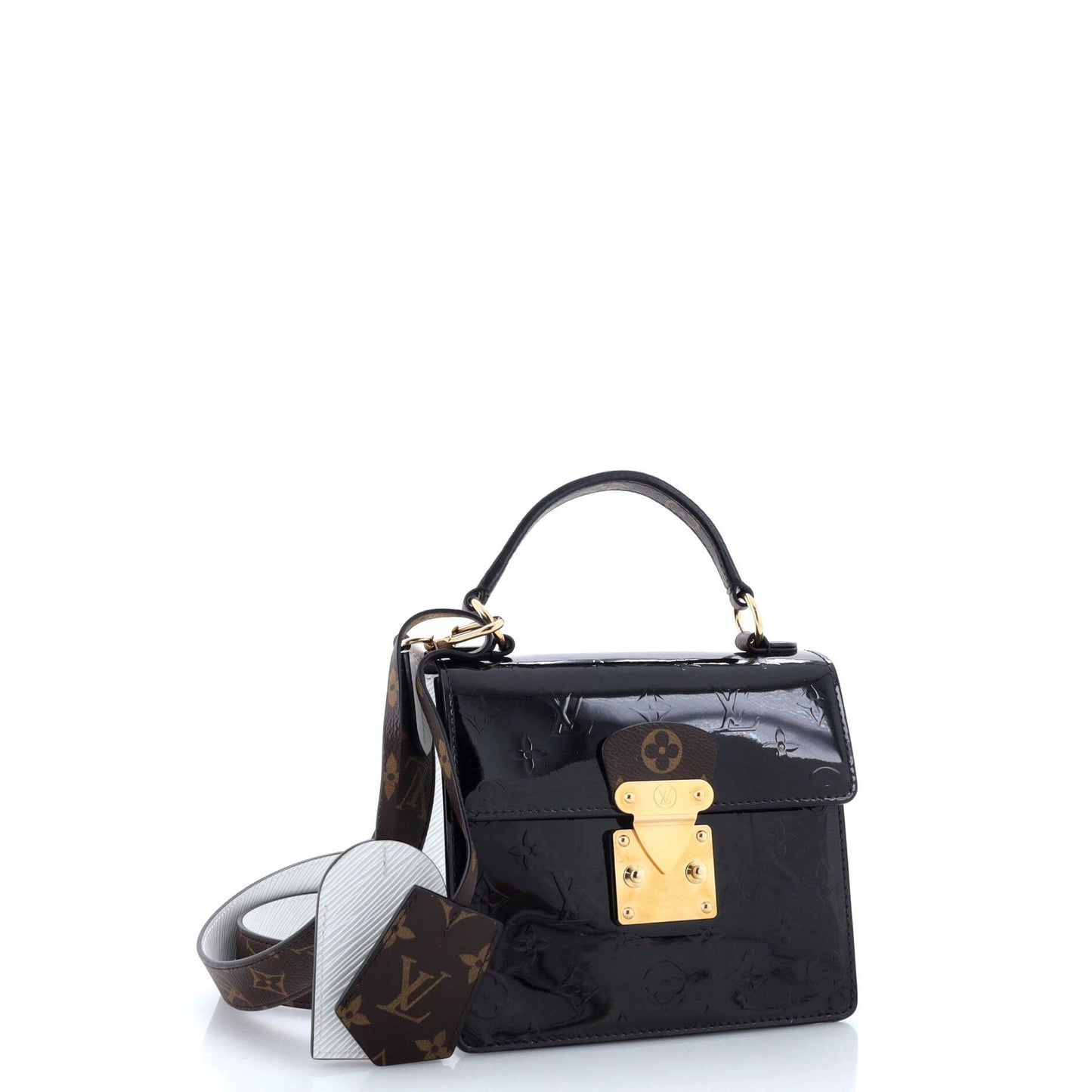 Louis Vuitton Spring Street Nm Handbag Vernis With And Leather Canvas Jewelry Leather 3045841