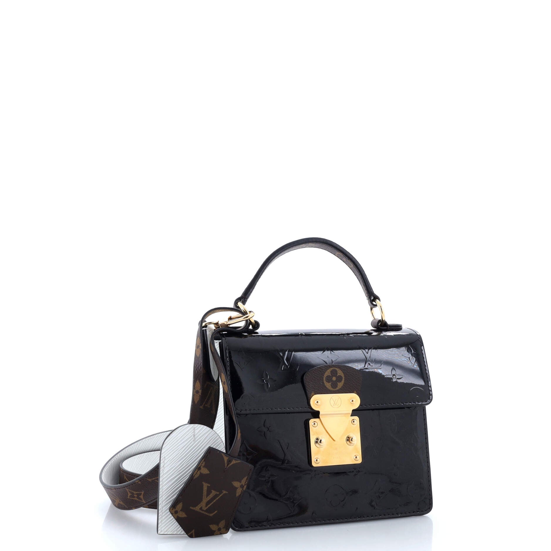 Louis Vuitton Spring Street Nm Handbag Vernis With And Leather Canvas Jewelry Leather 3045841