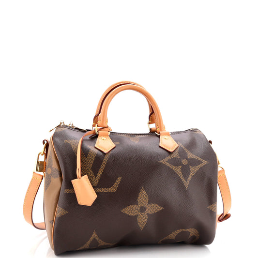 Louis Vuitton Speedy Bandouliere Bag Reverse Giant Monogram Travel Bag Giant 303046011