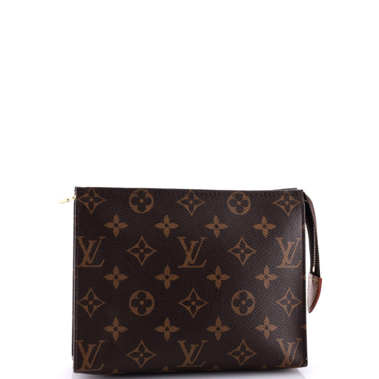 Louis Vuitton Toiletry Pouch Handbag Canvas Monogram Travel Bag Canvas 193046843
