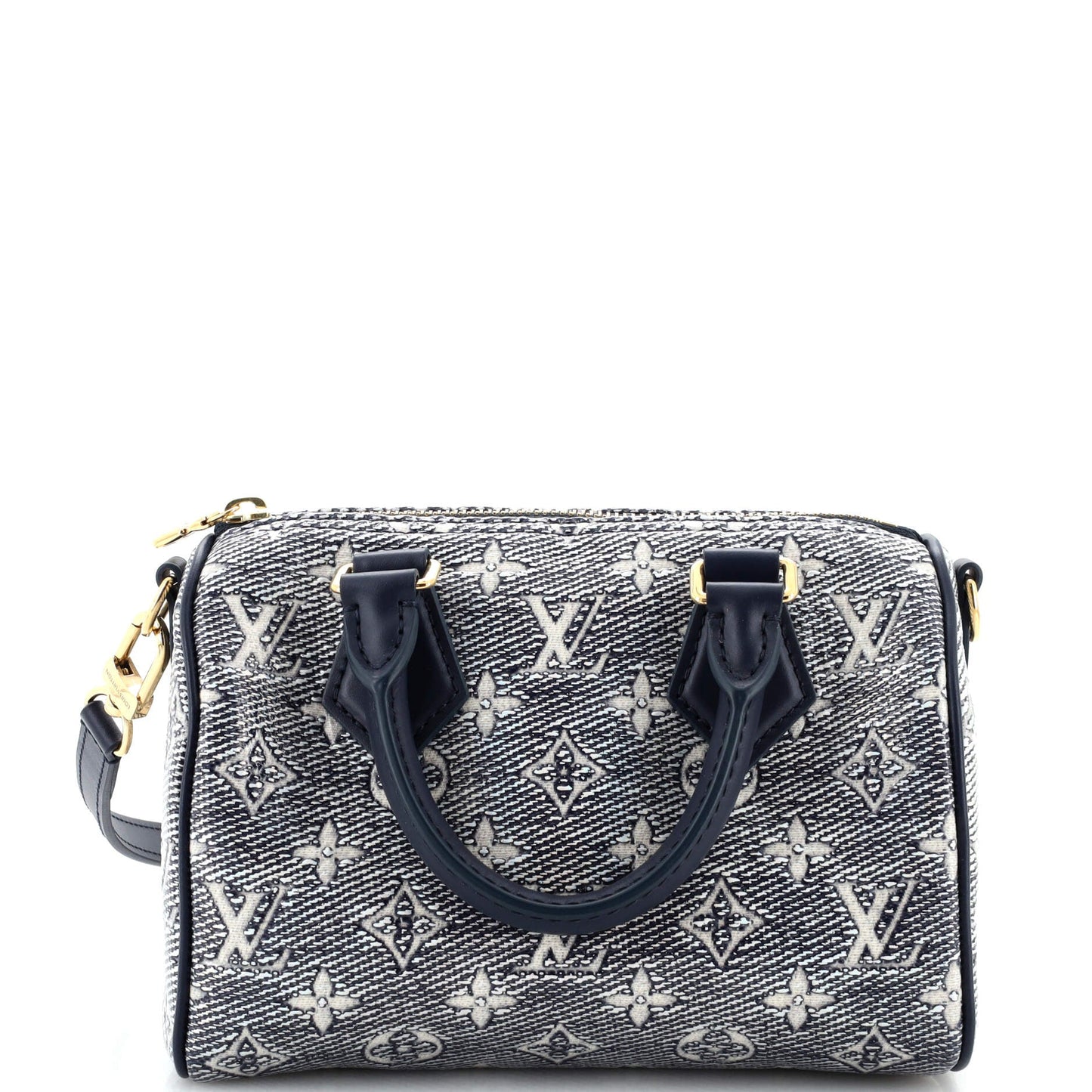 Louis Vuitton Speedy Bandouliere Bag Monoglam Jacquard Canvas Travel Bag